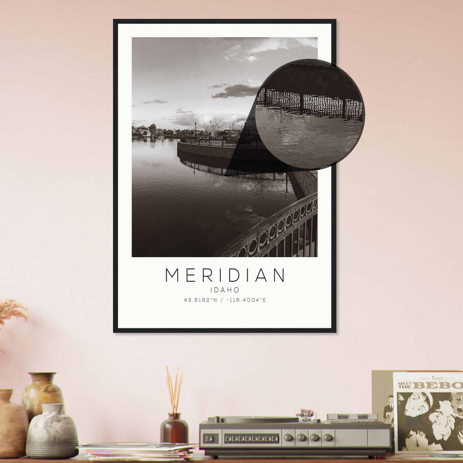 Deerfield Kansas Map Poster, Modern Home Decor Wall Art Print (Copy)