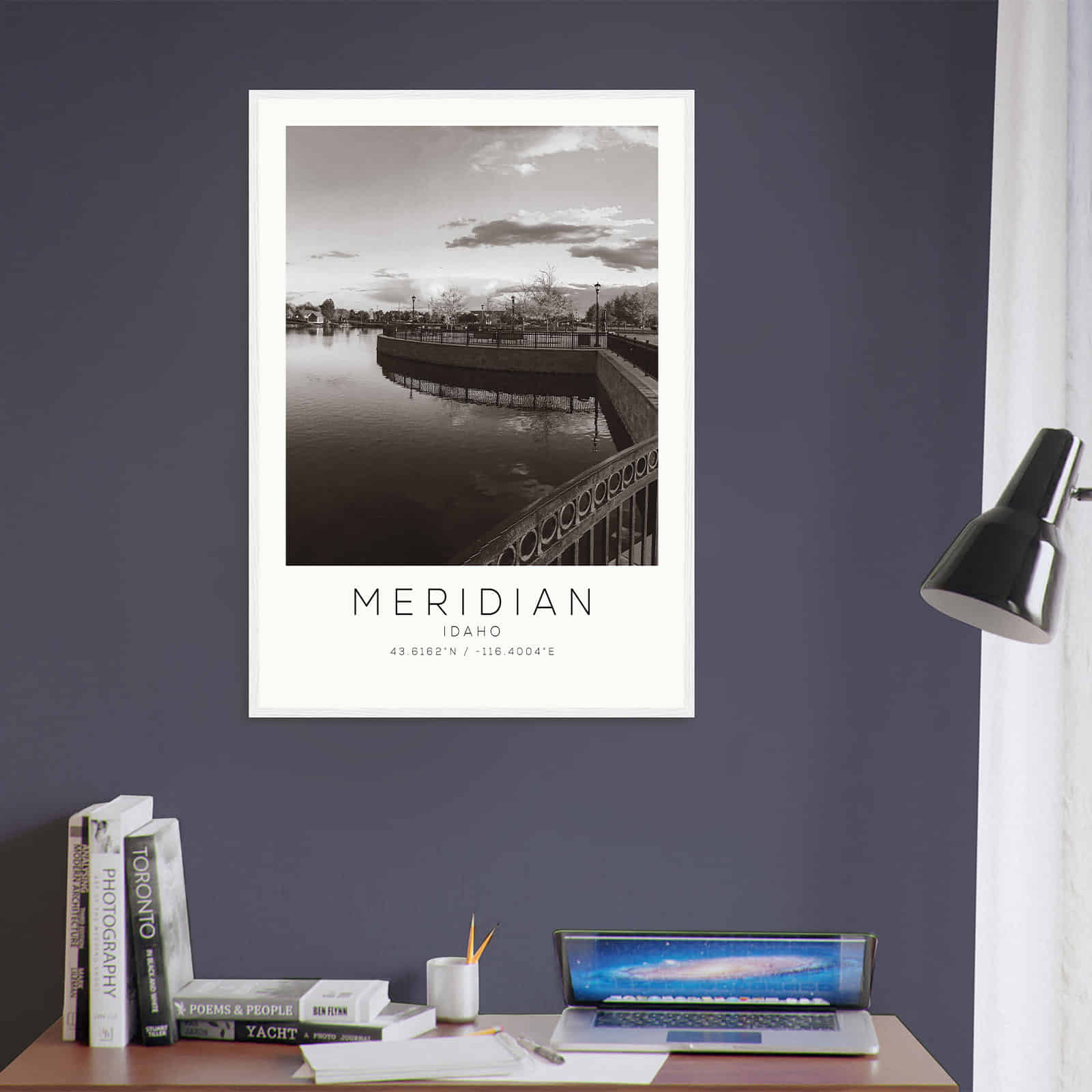 Deerfield Kansas Map Poster, Modern Home Decor Wall Art Print (Copy)