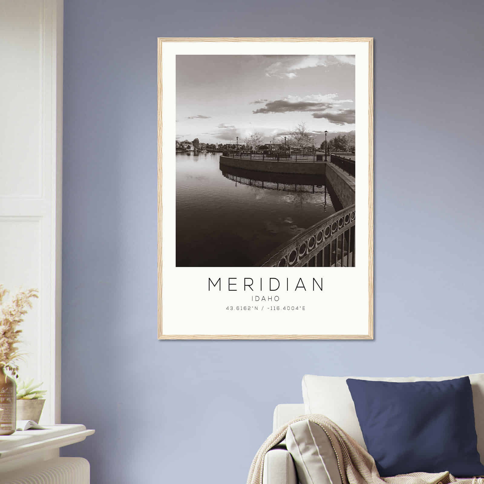 Deerfield Kansas Map Poster, Modern Home Decor Wall Art Print (Copy)