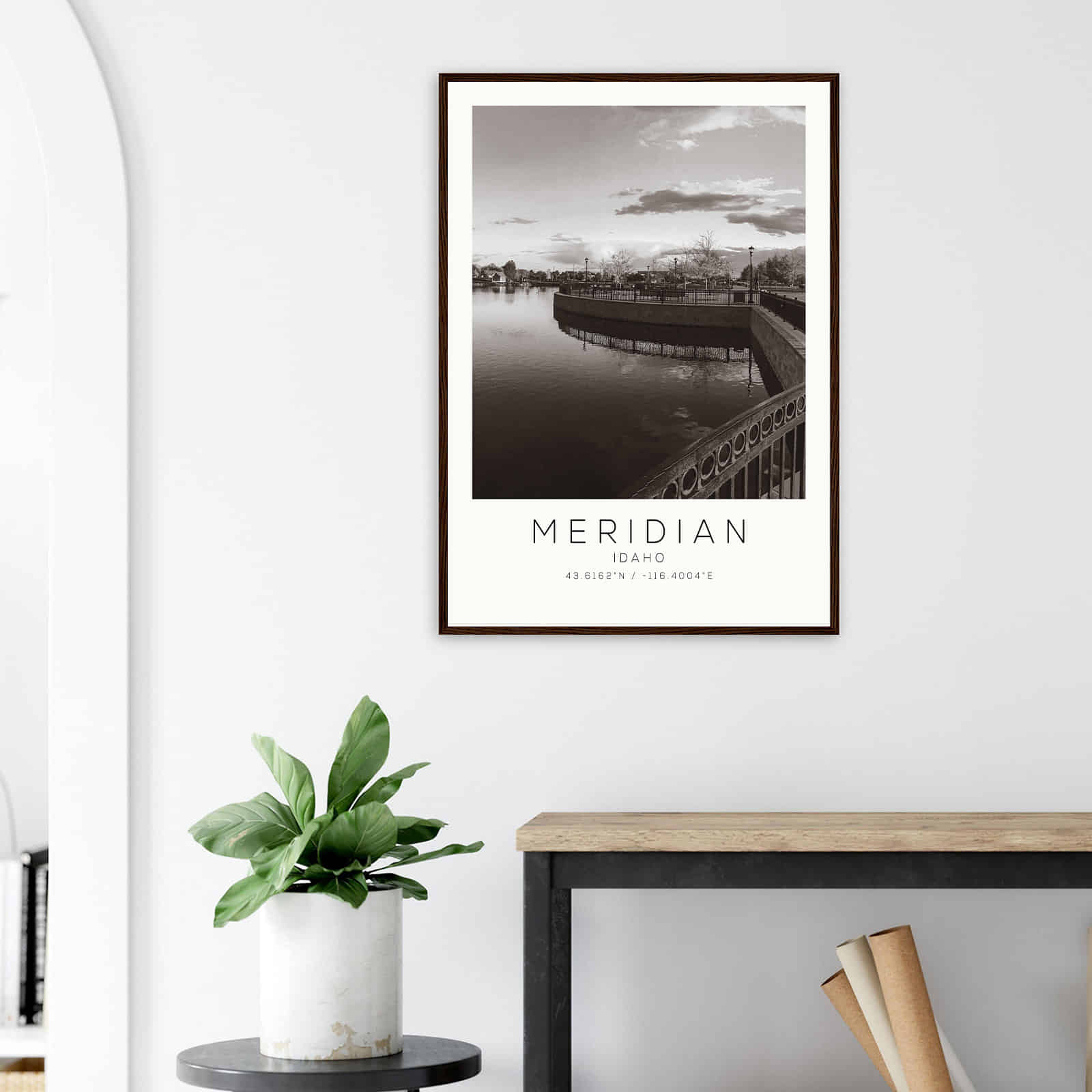 Deerfield Kansas Map Poster, Modern Home Decor Wall Art Print (Copy)