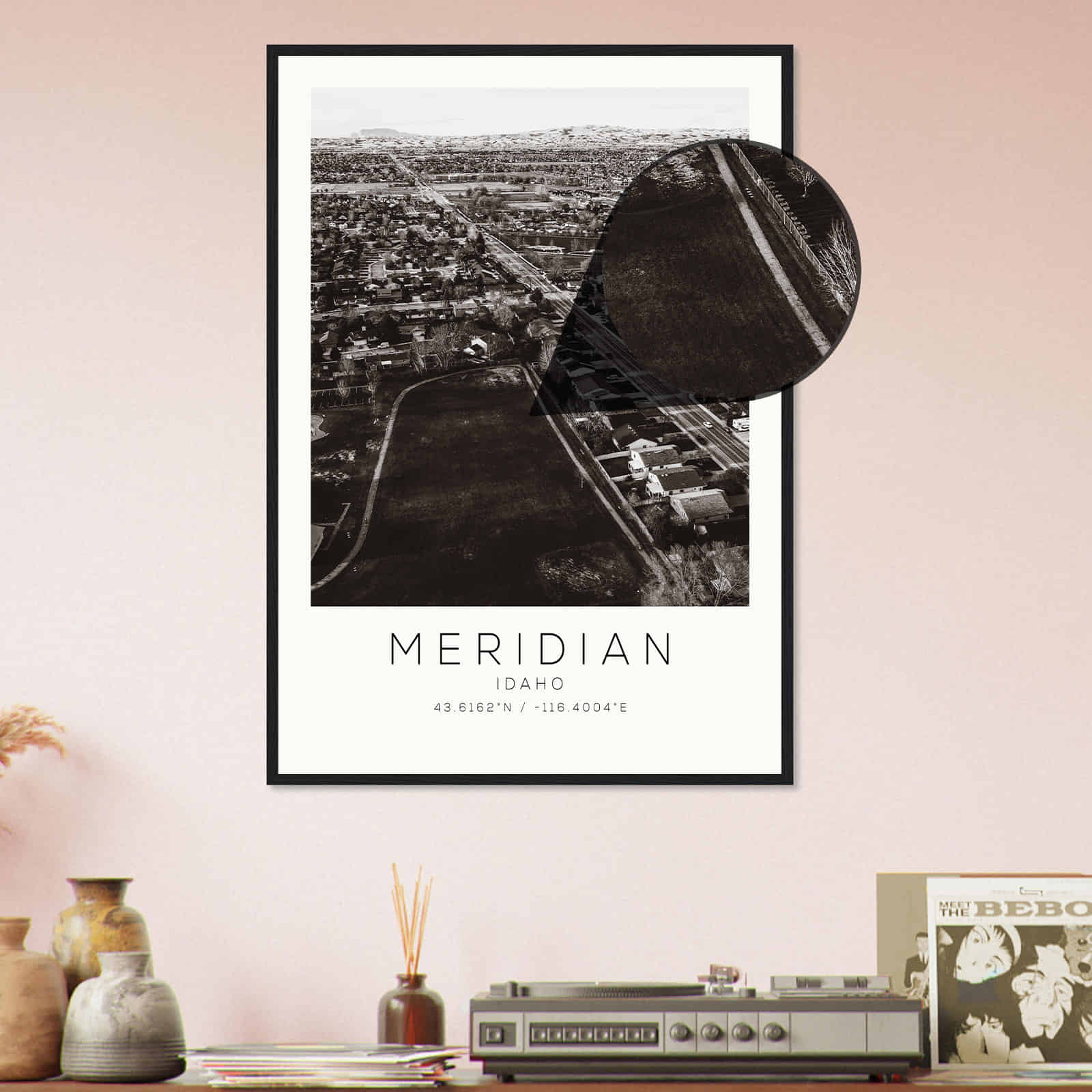 Deerfield Kansas Map Poster, Modern Home Decor Wall Art Print (Copy)