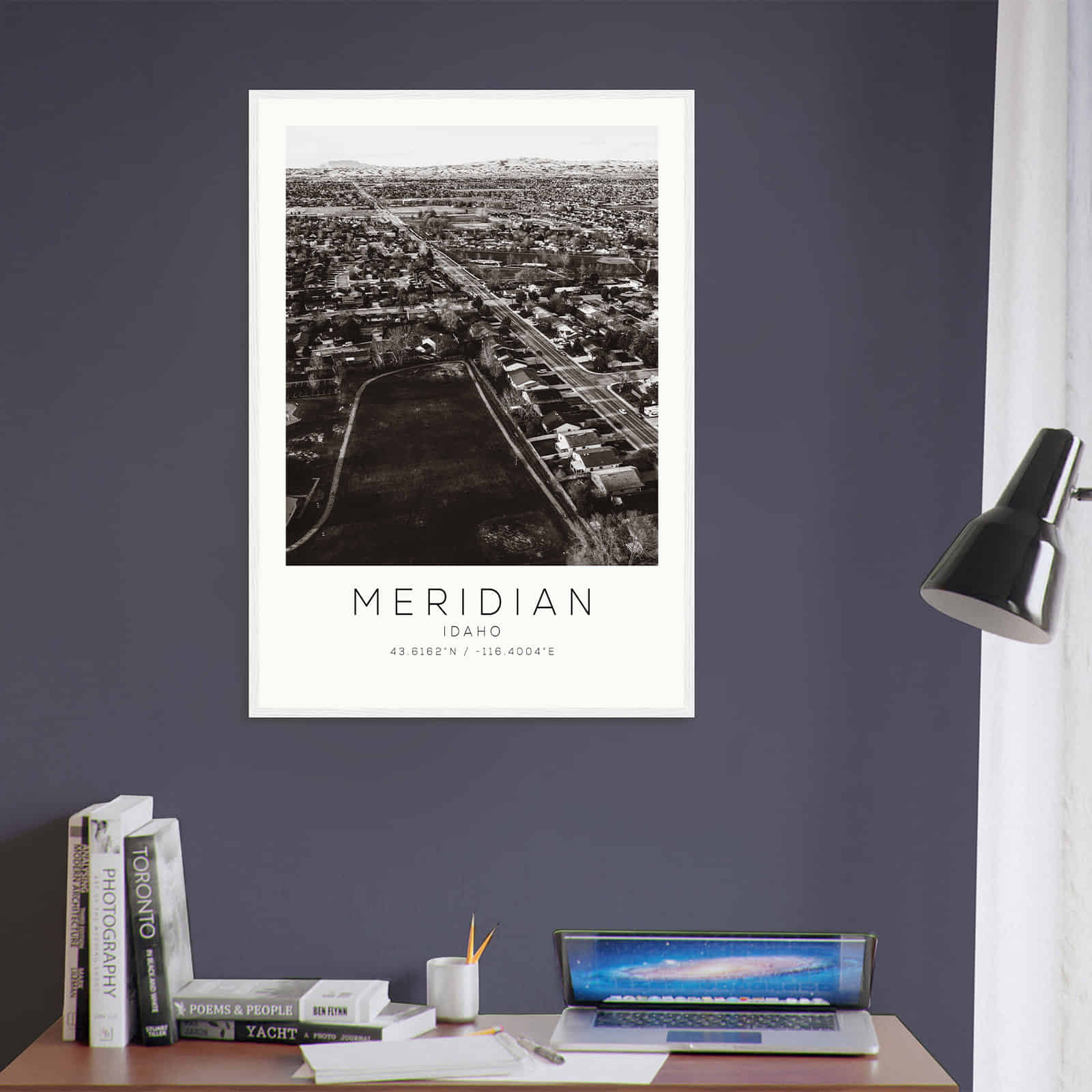 Deerfield Kansas Map Poster, Modern Home Decor Wall Art Print (Copy)