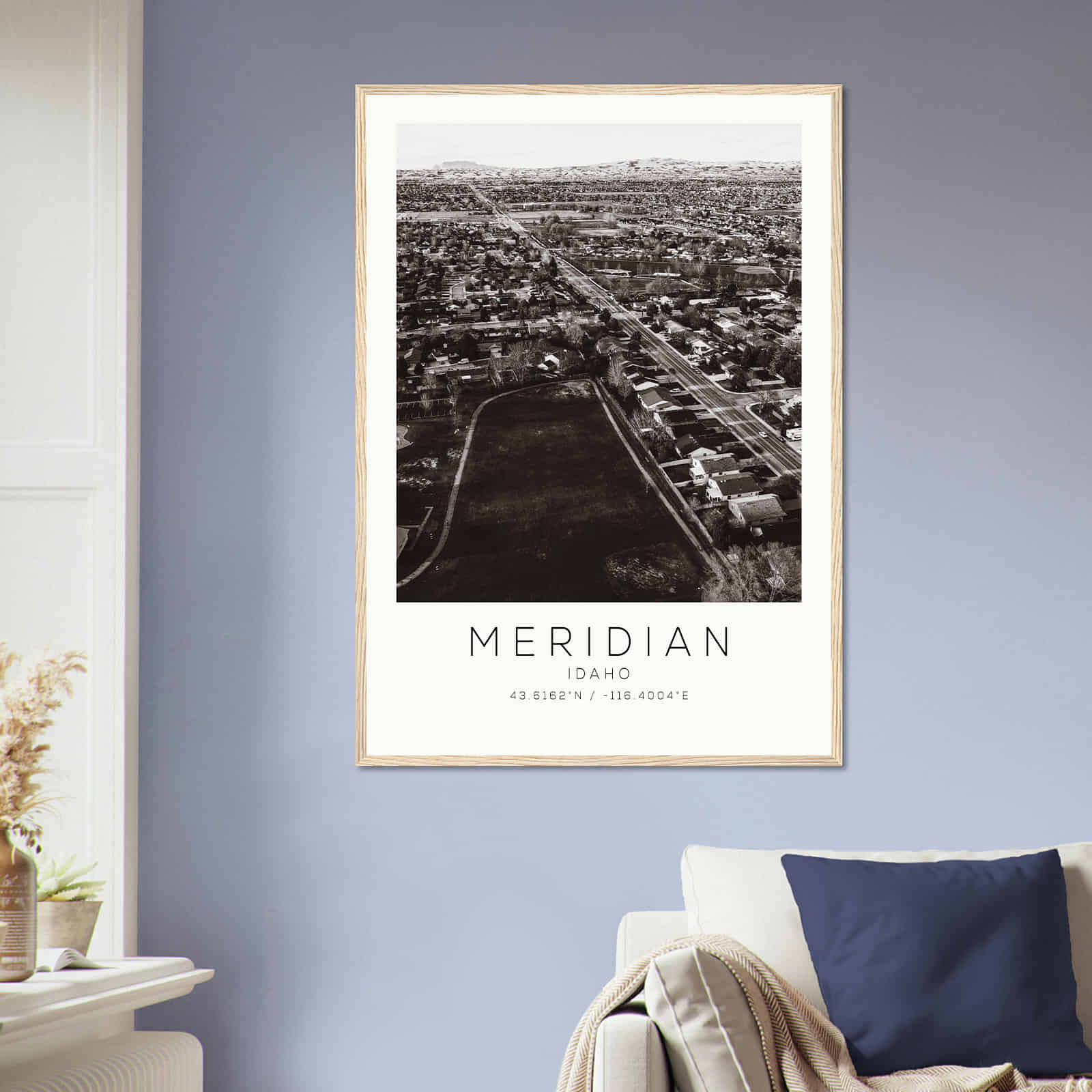 Deerfield Kansas Map Poster, Modern Home Decor Wall Art Print (Copy)