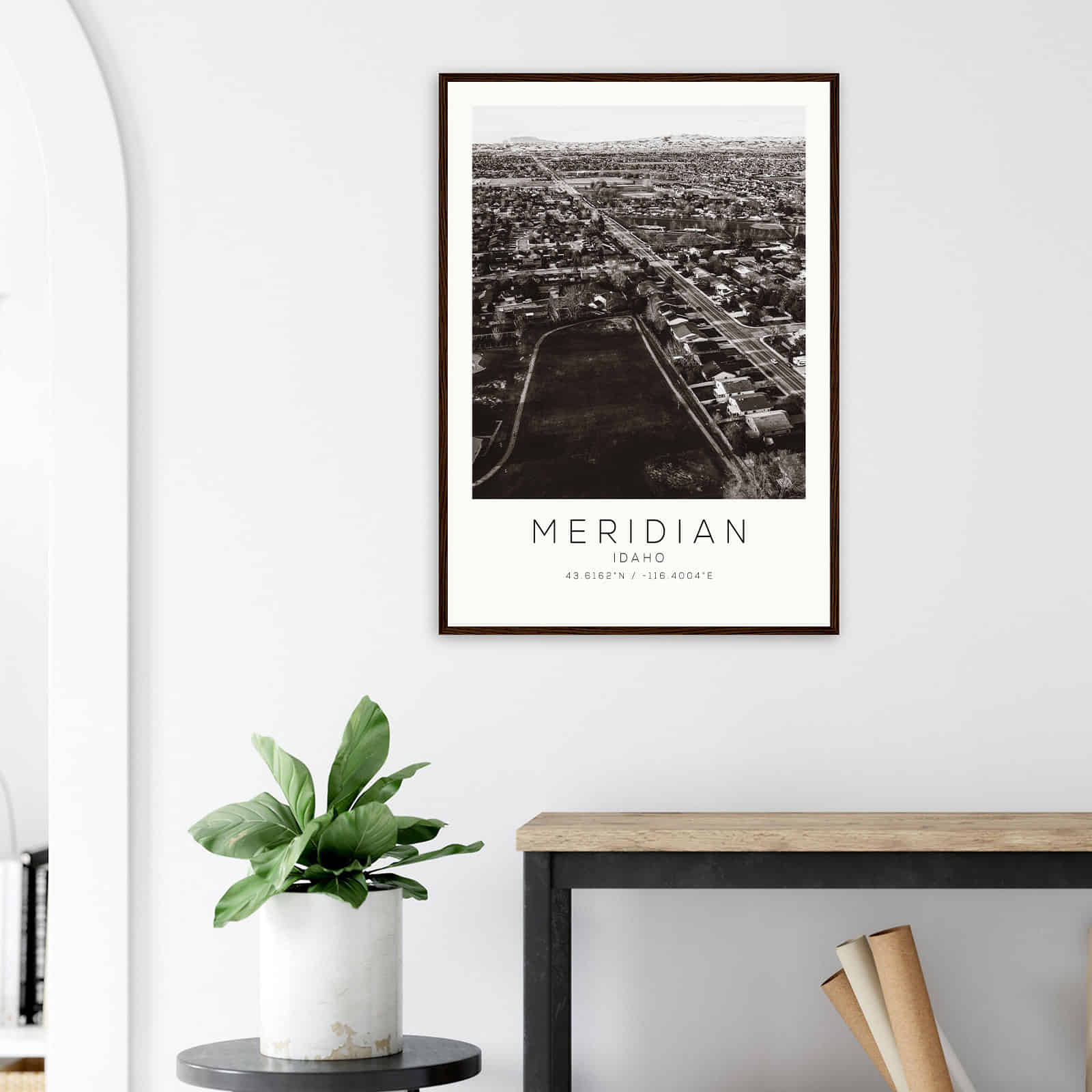 Deerfield Kansas Map Poster, Modern Home Decor Wall Art Print (Copy)