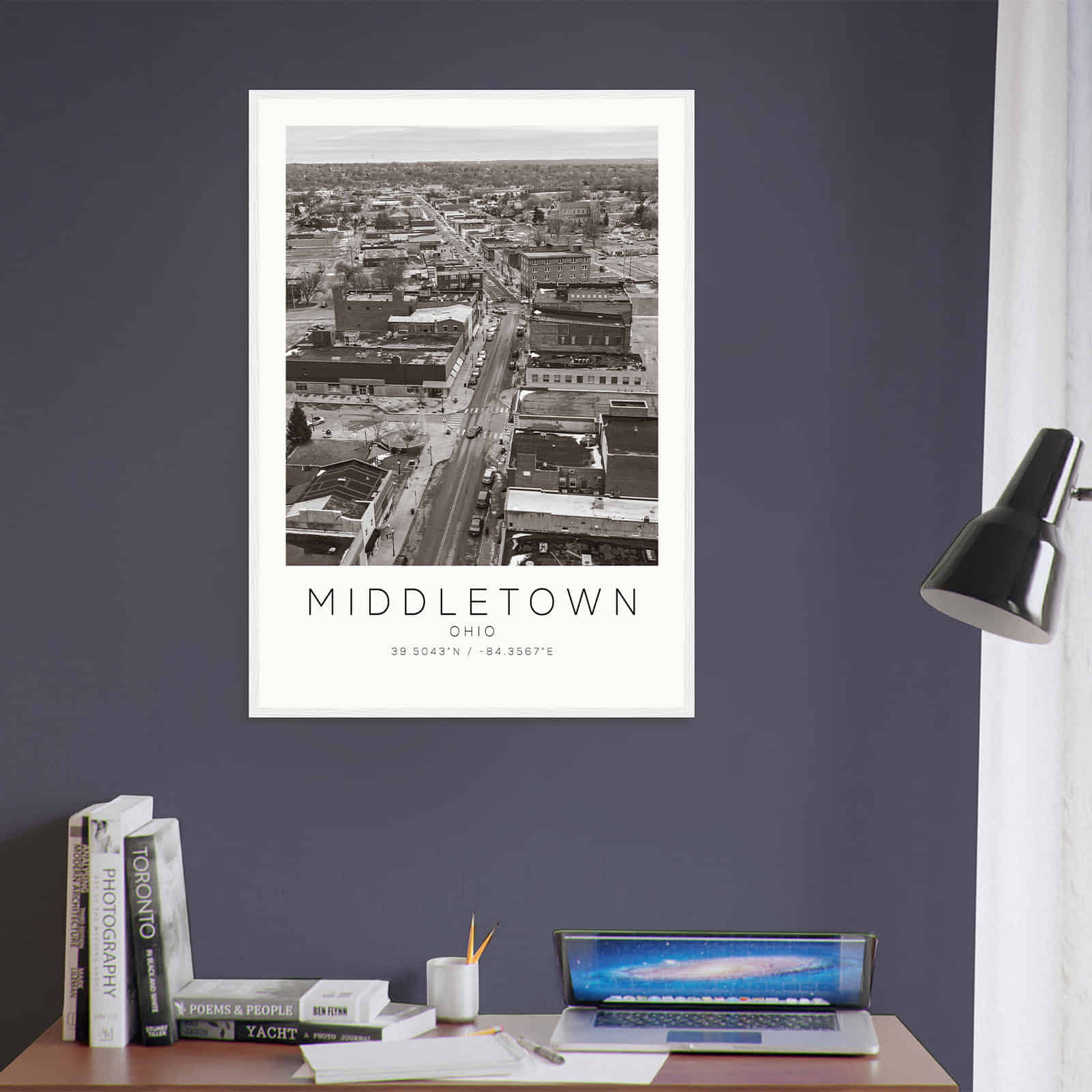 Deerfield Kansas Map Poster, Modern Home Decor Wall Art Print (Copy)
