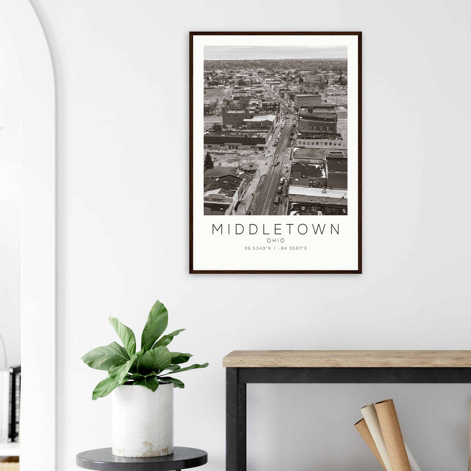 Deerfield Kansas Map Poster, Modern Home Decor Wall Art Print (Copy)