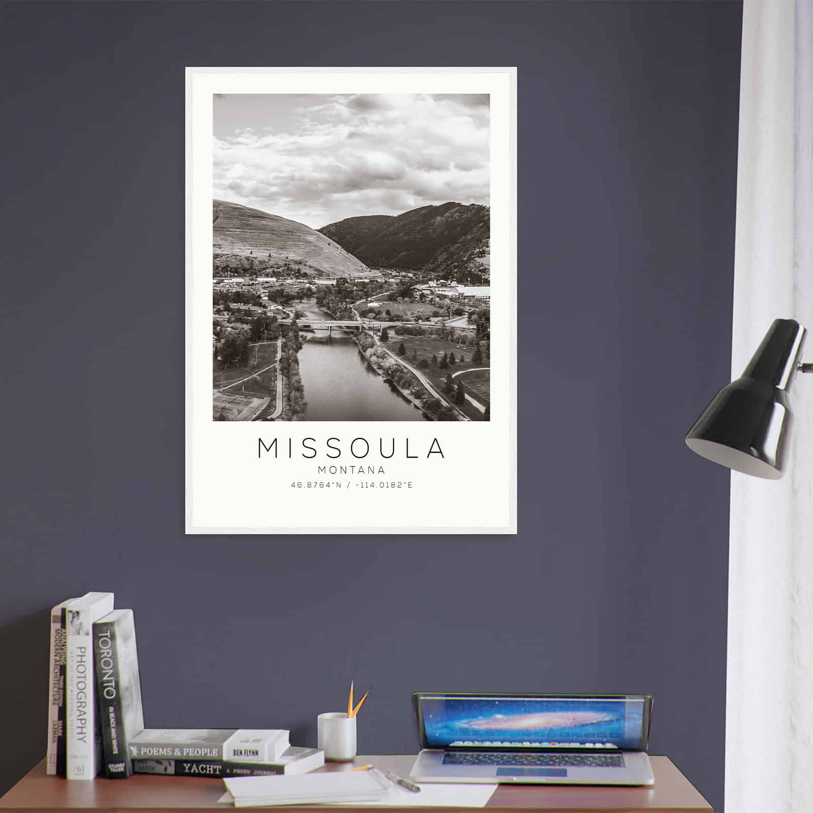 Deerfield Kansas Map Poster, Modern Home Decor Wall Art Print (Copy)