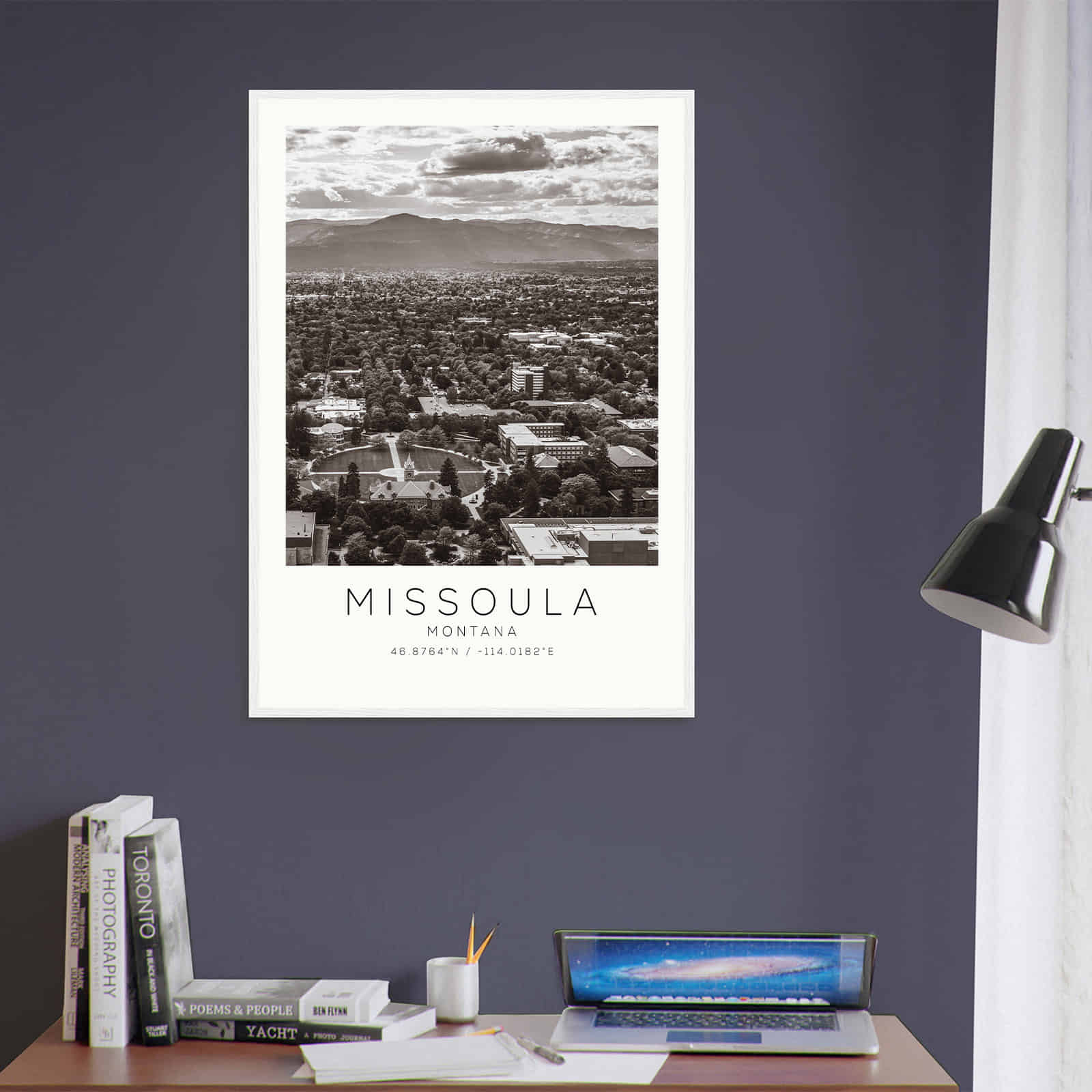 Deerfield Kansas Map Poster, Modern Home Decor Wall Art Print (Copy)