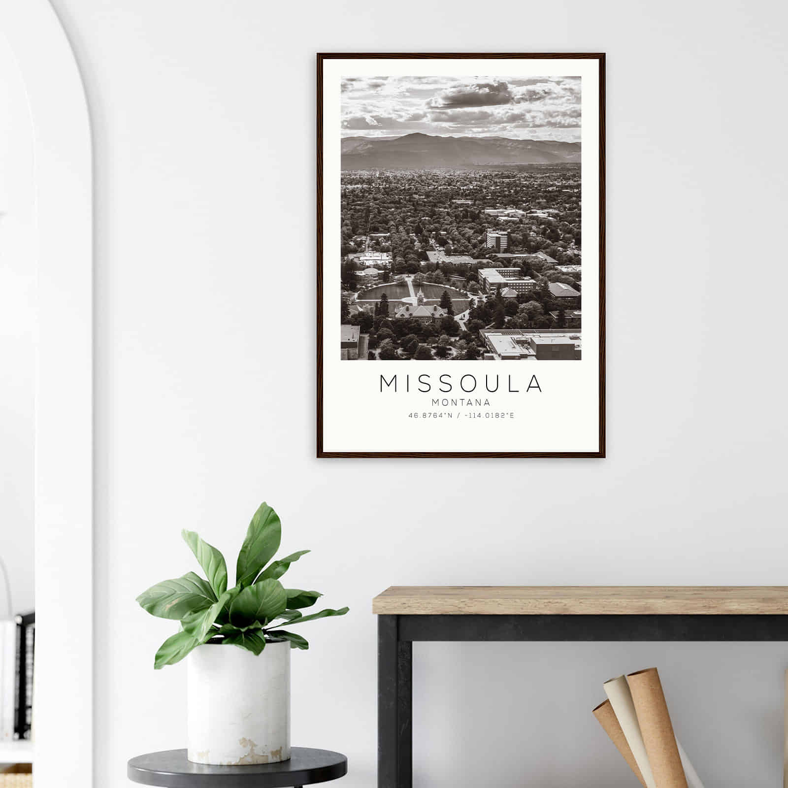 Deerfield Kansas Map Poster, Modern Home Decor Wall Art Print (Copy)