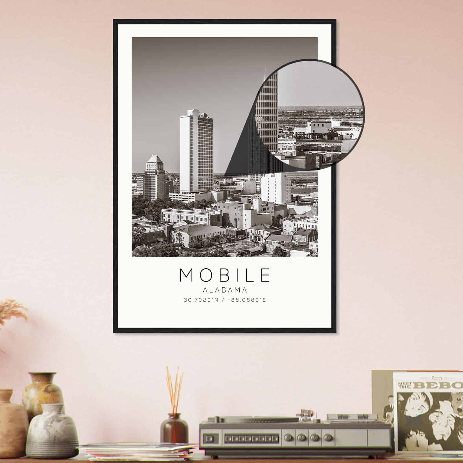 Deerfield Kansas Map Poster, Modern Home Decor Wall Art Print (Copy)