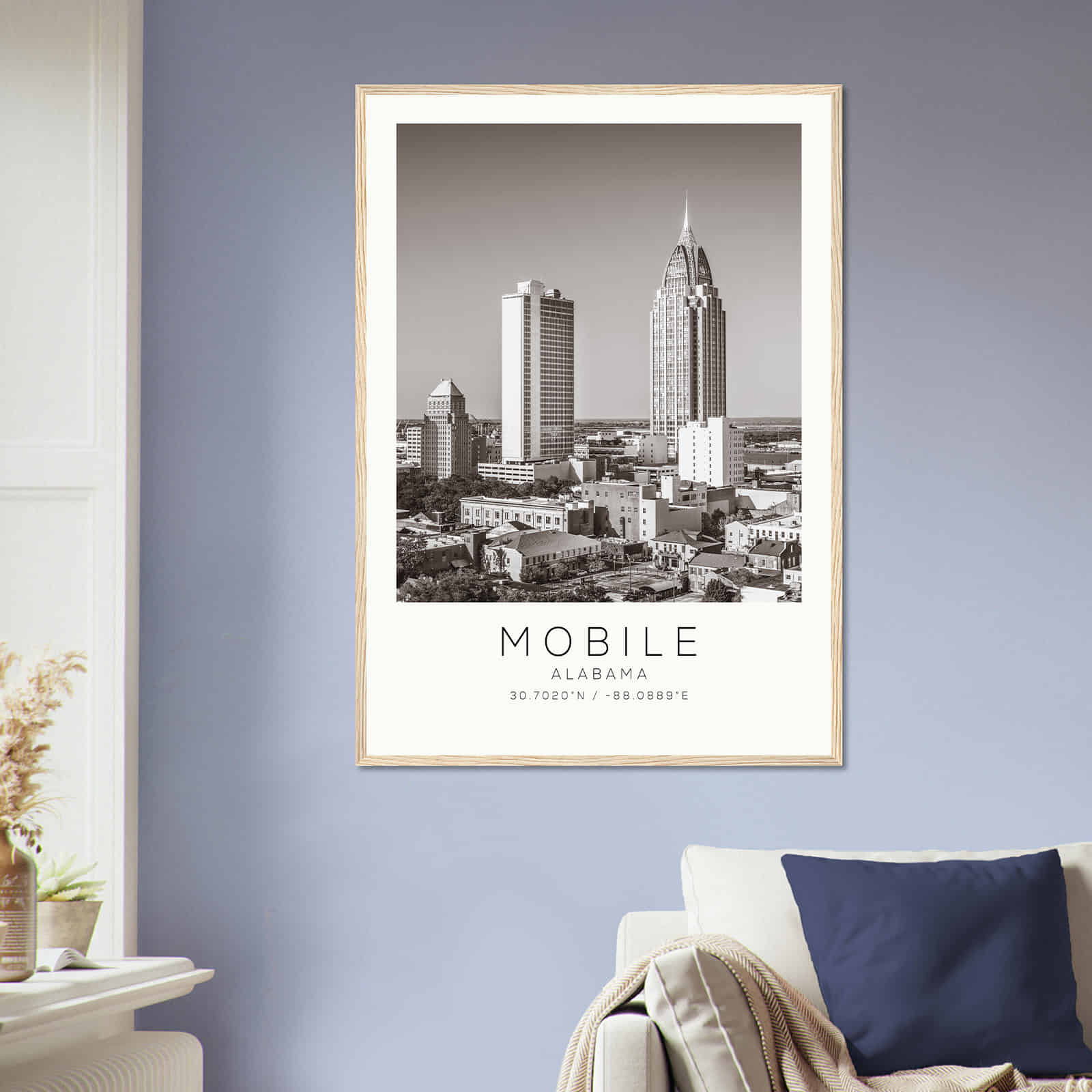 Deerfield Kansas Map Poster, Modern Home Decor Wall Art Print (Copy)