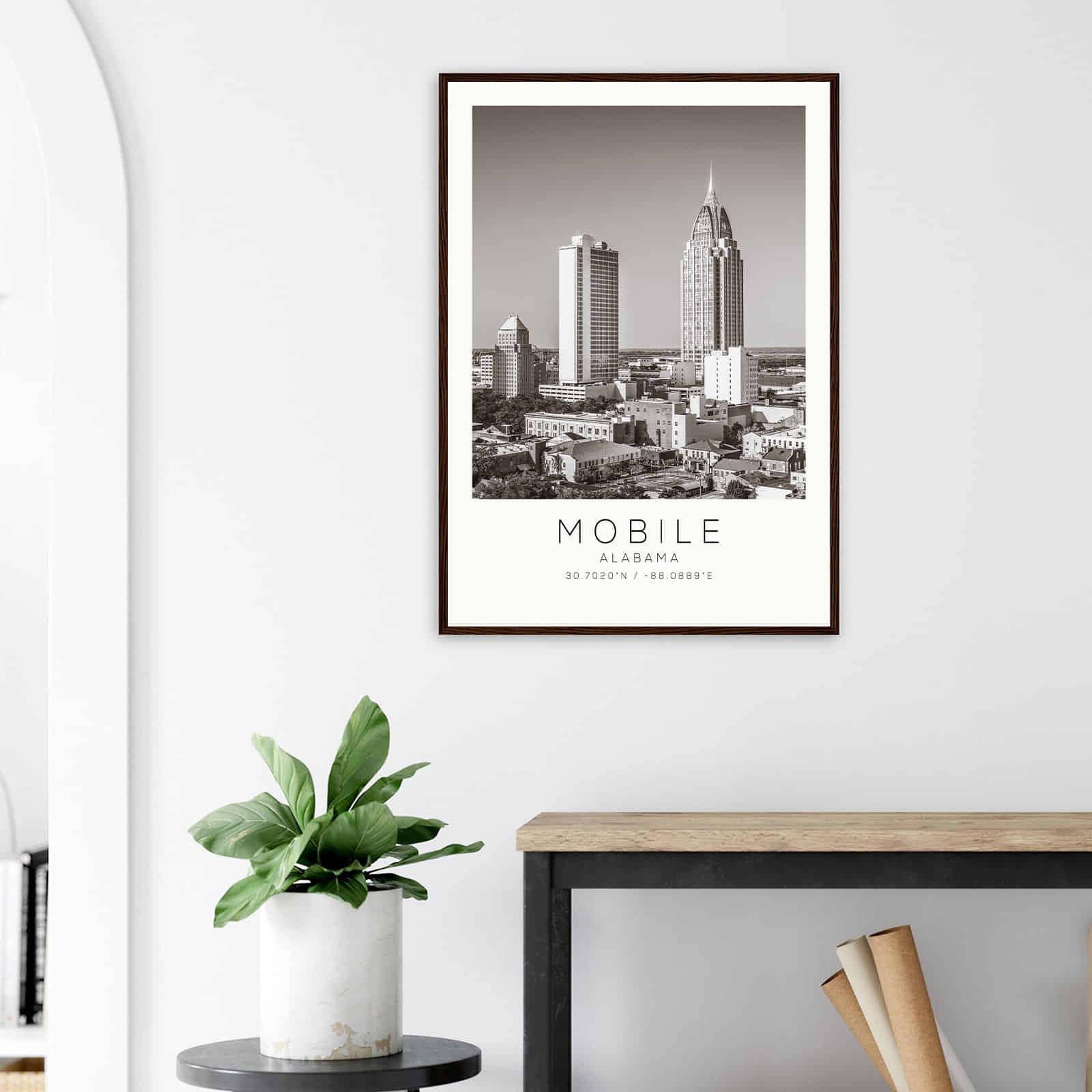 Deerfield Kansas Map Poster, Modern Home Decor Wall Art Print (Copy)