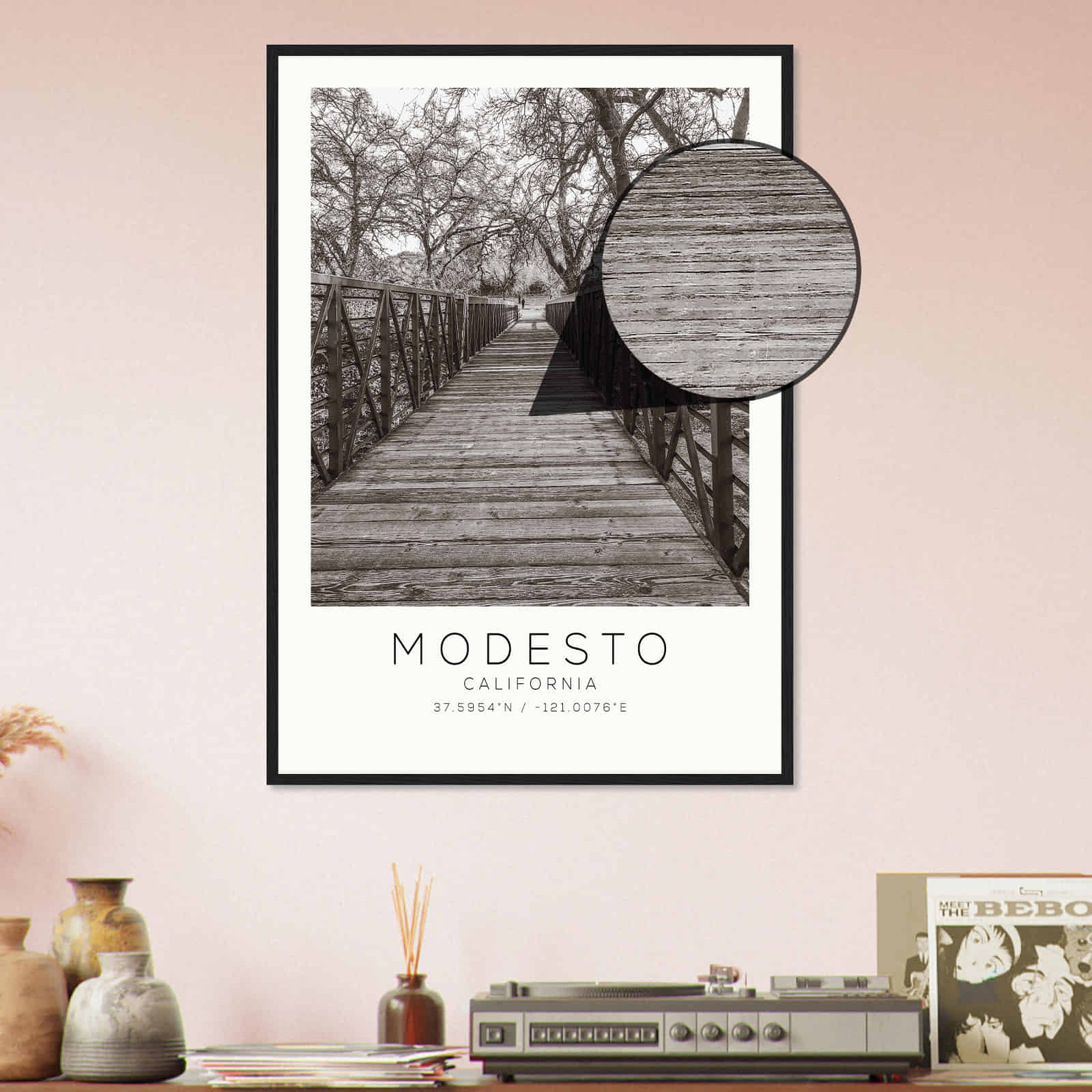 Deerfield Kansas Map Poster, Modern Home Decor Wall Art Print (Copy)