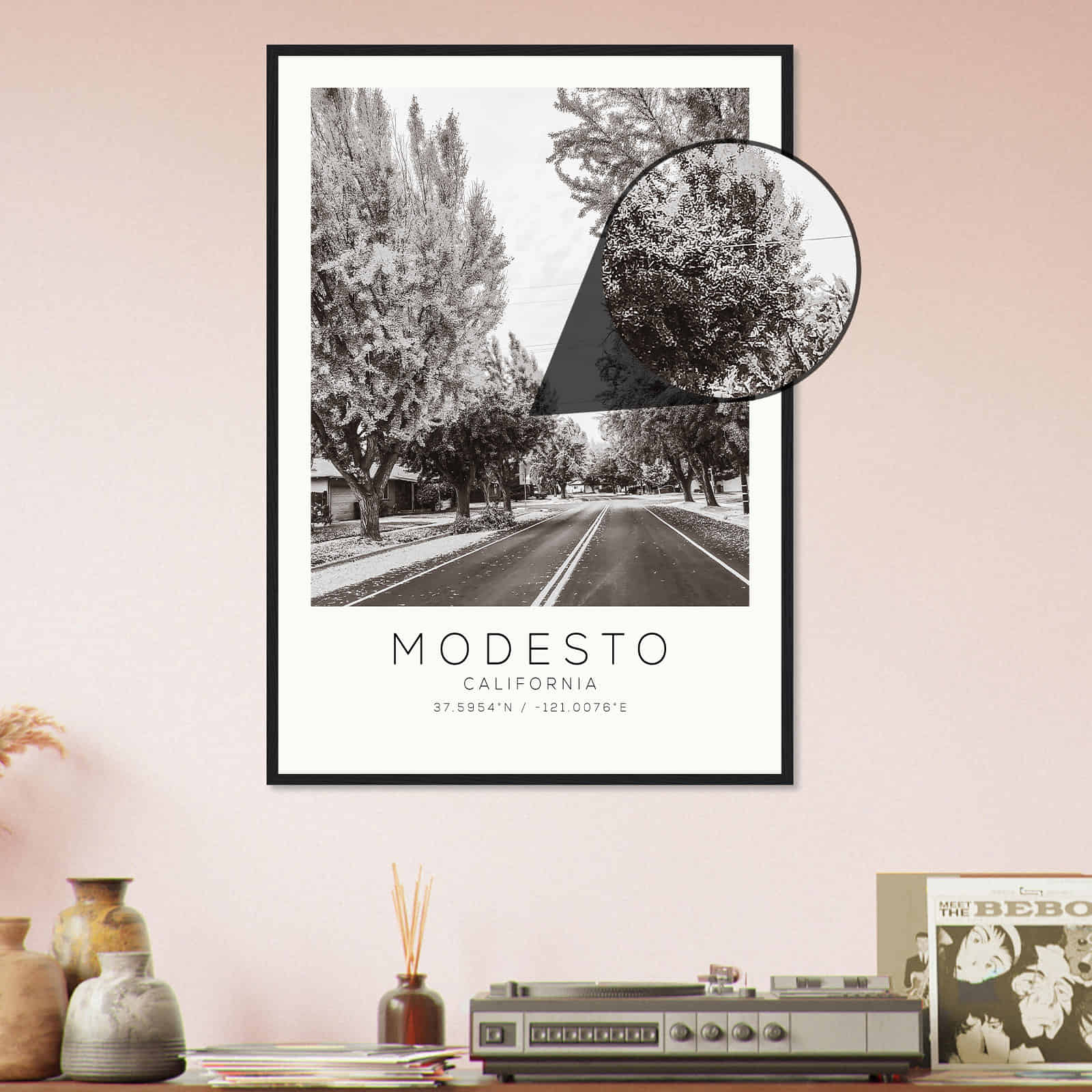 Deerfield Kansas Map Poster, Modern Home Decor Wall Art Print (Copy)