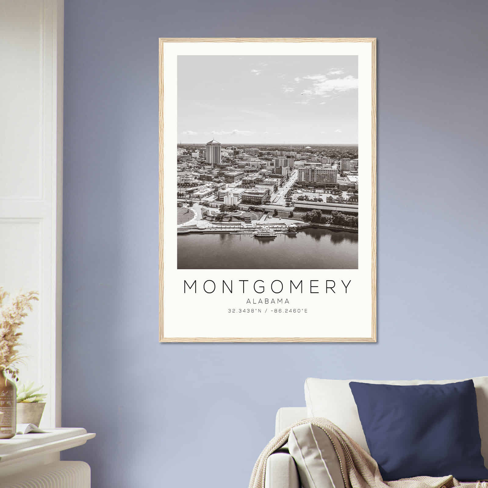 Deerfield Kansas Map Poster, Modern Home Decor Wall Art Print (Copy)