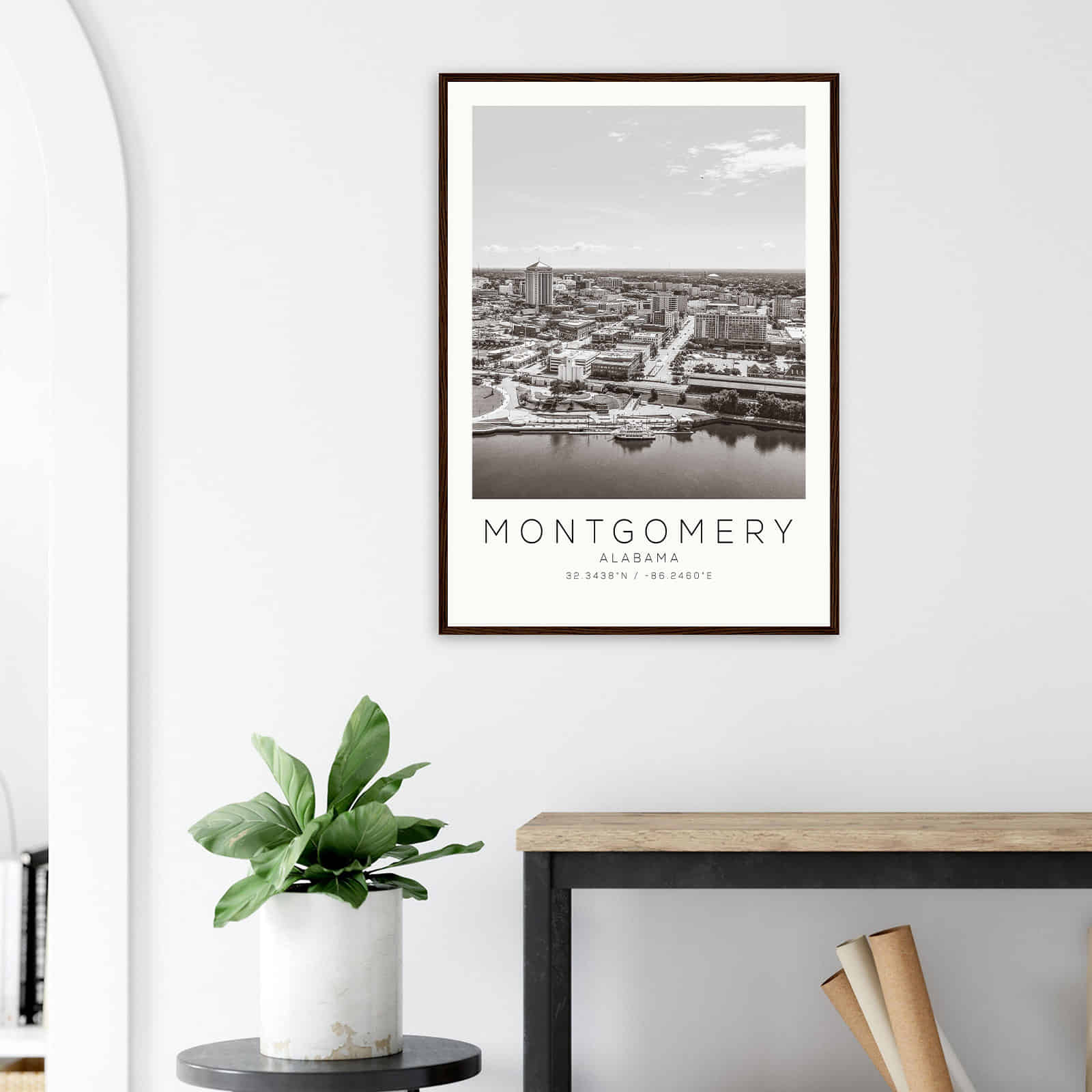 Deerfield Kansas Map Poster, Modern Home Decor Wall Art Print (Copy)