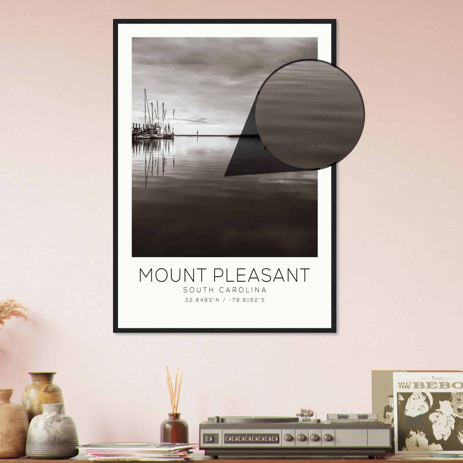 Deerfield Kansas Map Poster, Modern Home Decor Wall Art Print (Copy)