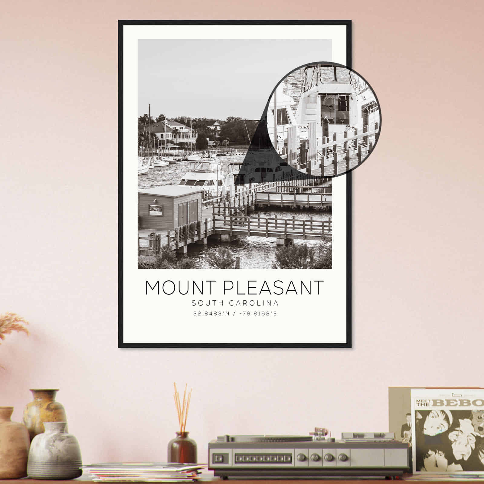 Deerfield Kansas Map Poster, Modern Home Decor Wall Art Print (Copy)