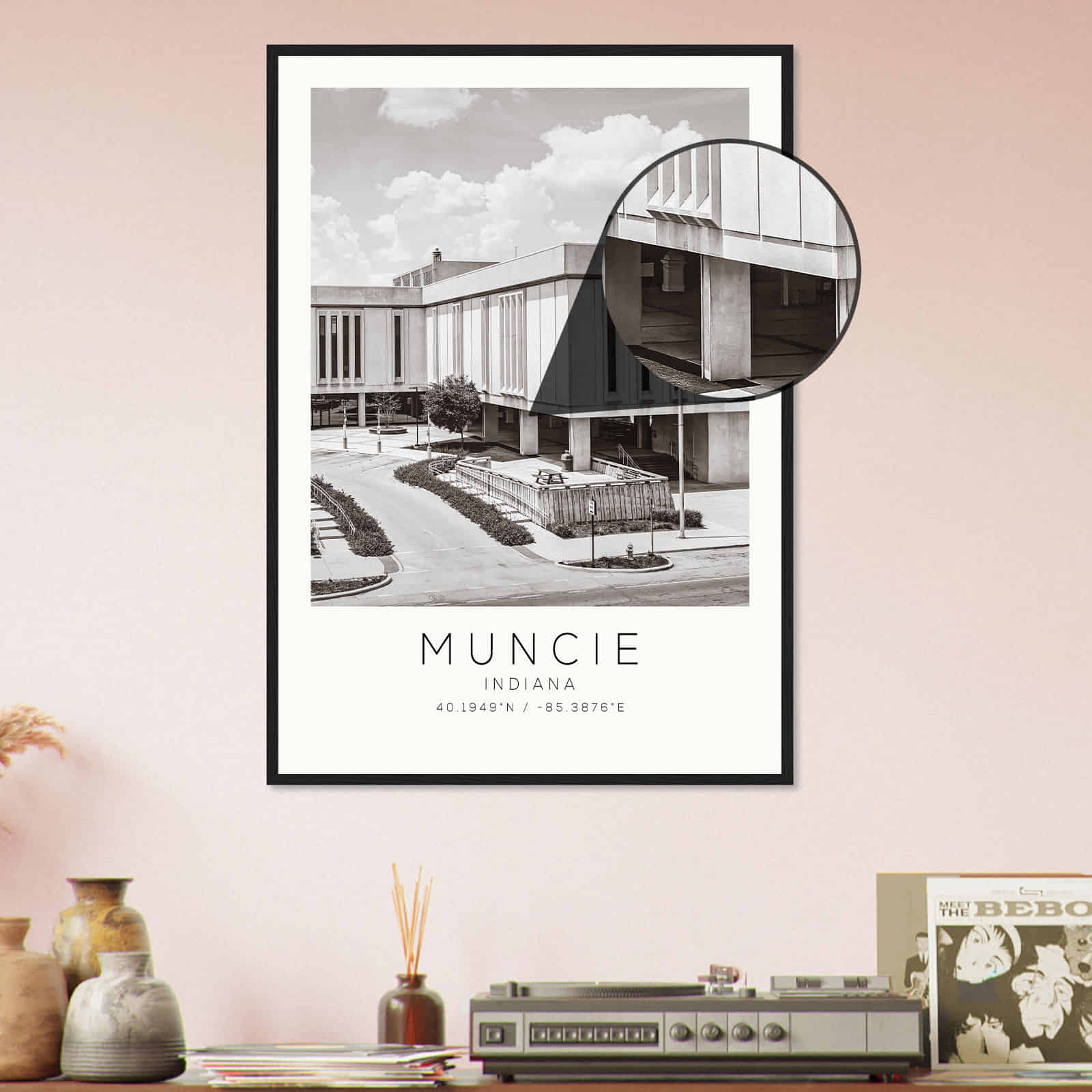 Deerfield Kansas Map Poster, Modern Home Decor Wall Art Print (Copy)