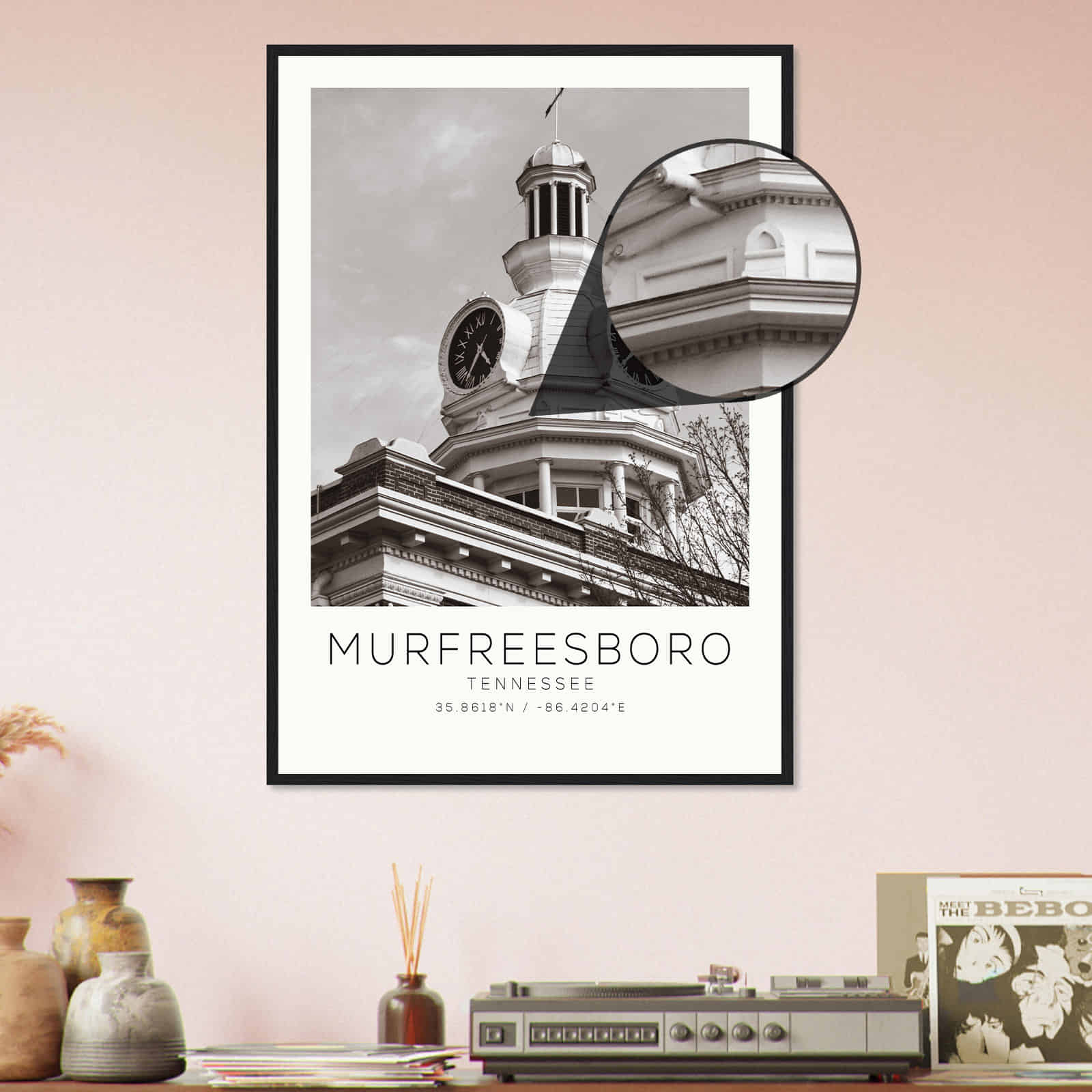 Deerfield Kansas Map Poster, Modern Home Decor Wall Art Print (Copy)