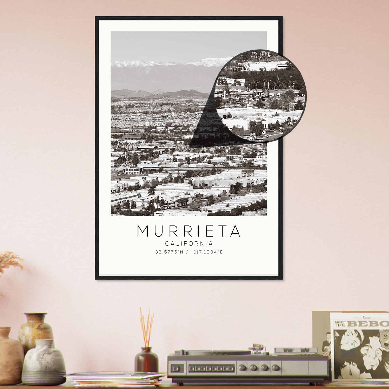 Deerfield Kansas Map Poster, Modern Home Decor Wall Art Print (Copy)