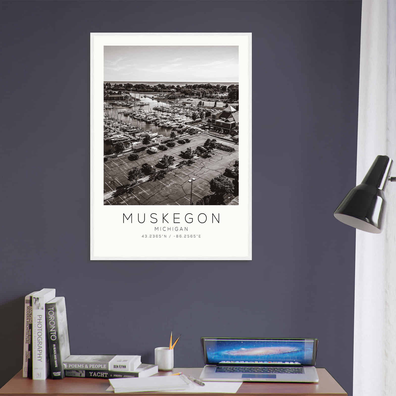 Deerfield Kansas Map Poster, Modern Home Decor Wall Art Print (Copy)