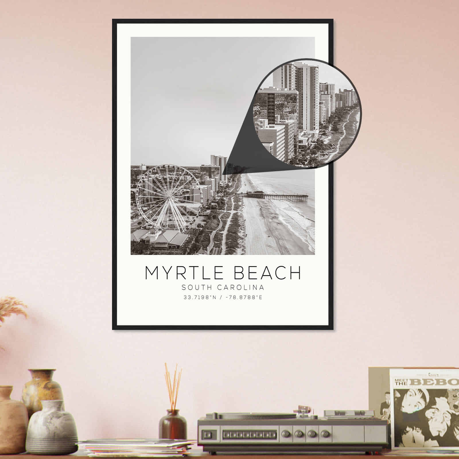 Deerfield Kansas Map Poster, Modern Home Decor Wall Art Print (Copy)