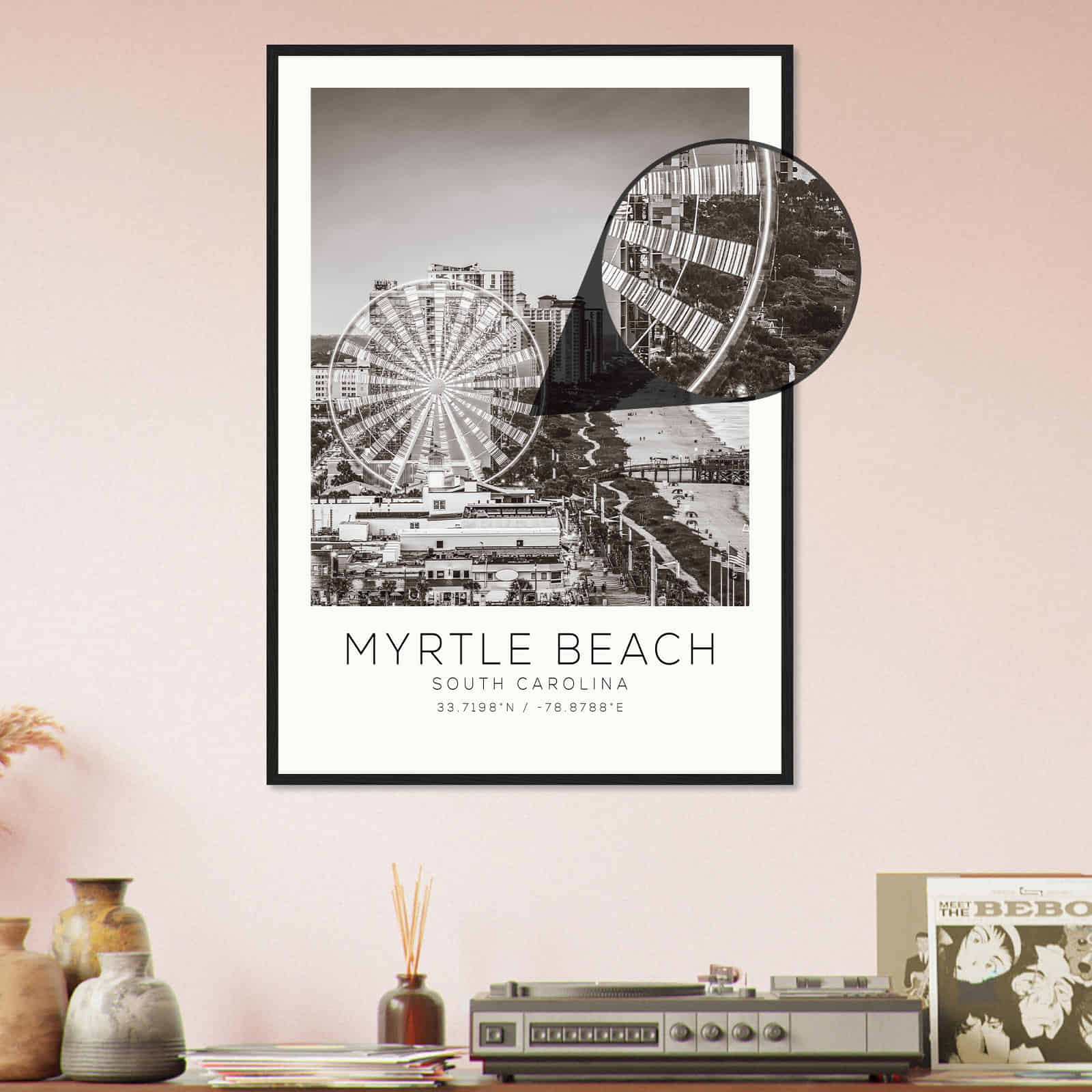 Deerfield Kansas Map Poster, Modern Home Decor Wall Art Print (Copy)