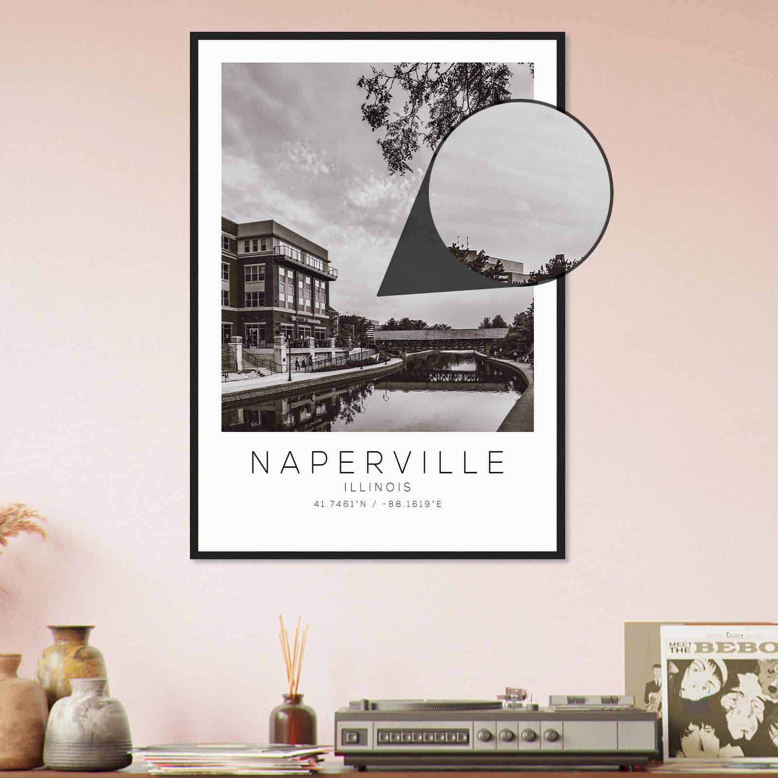 Deerfield Kansas Map Poster, Modern Home Decor Wall Art Print (Copy)