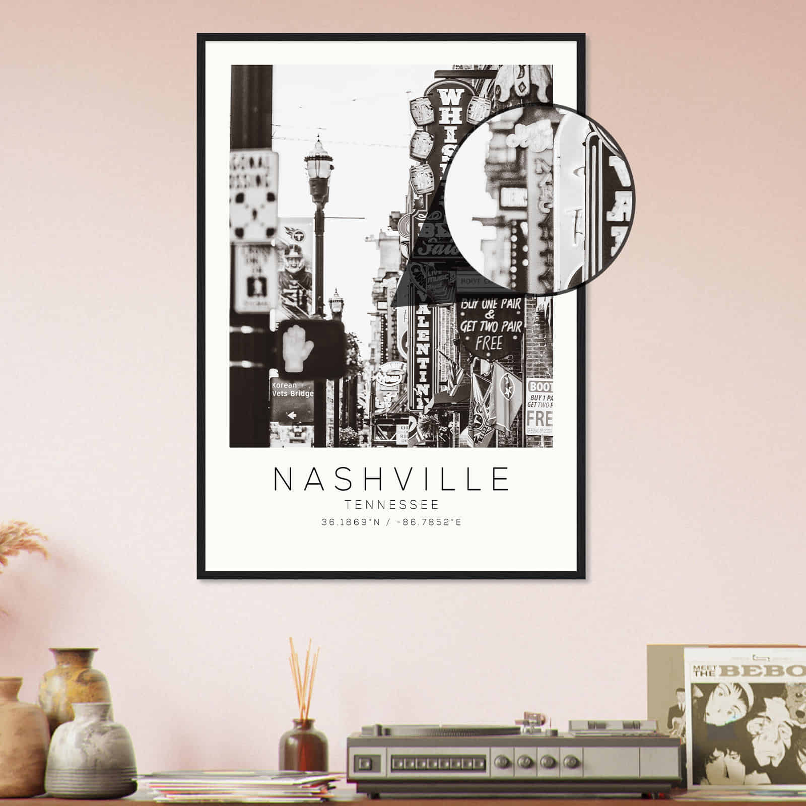 Deerfield Kansas Map Poster, Modern Home Decor Wall Art Print (Copy)