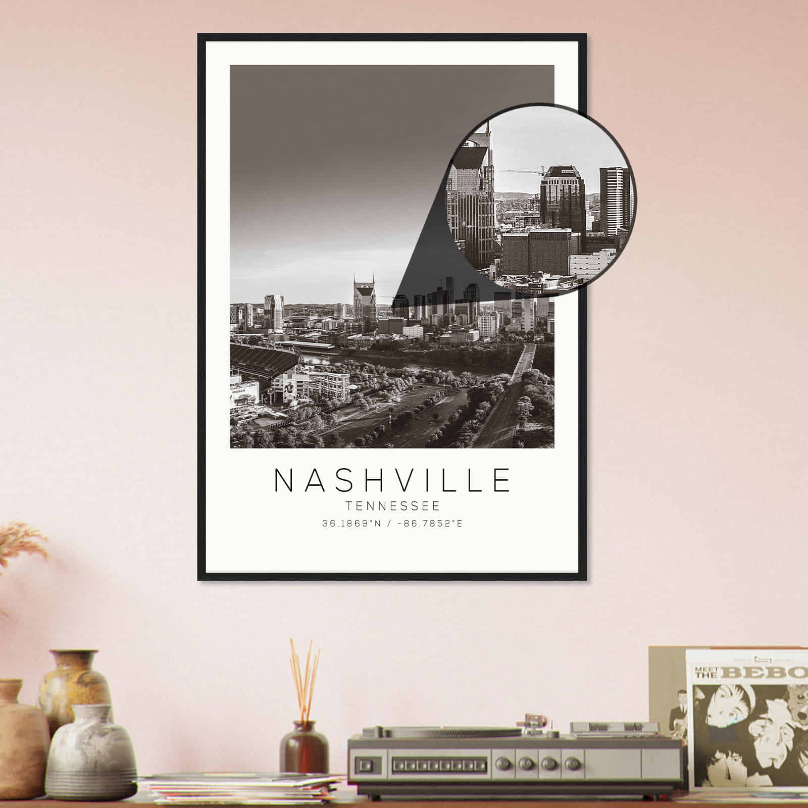 Deerfield Kansas Map Poster, Modern Home Decor Wall Art Print (Copy)