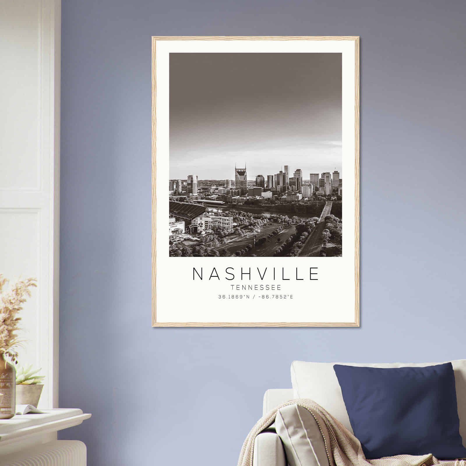 Deerfield Kansas Map Poster, Modern Home Decor Wall Art Print (Copy)