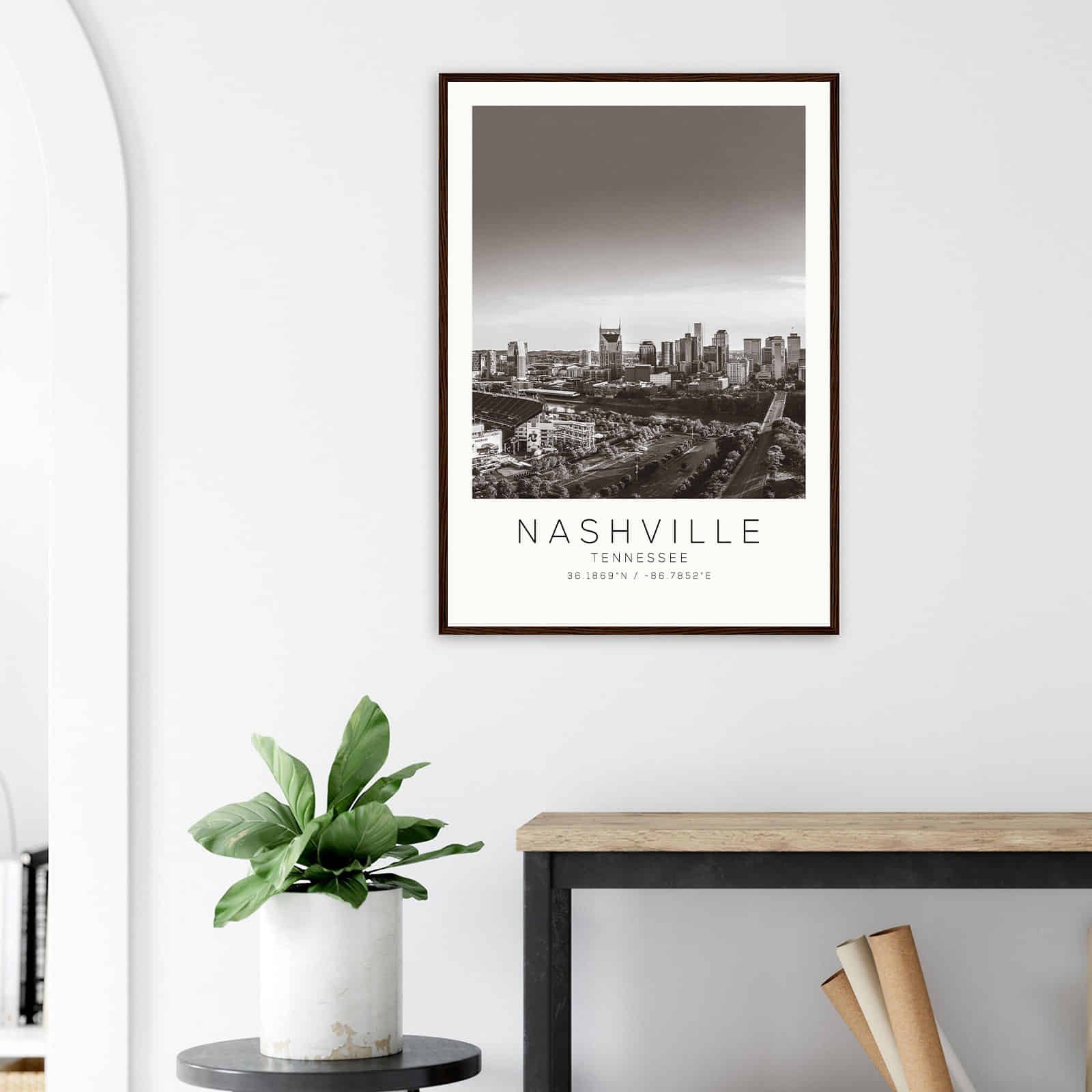 Deerfield Kansas Map Poster, Modern Home Decor Wall Art Print (Copy)