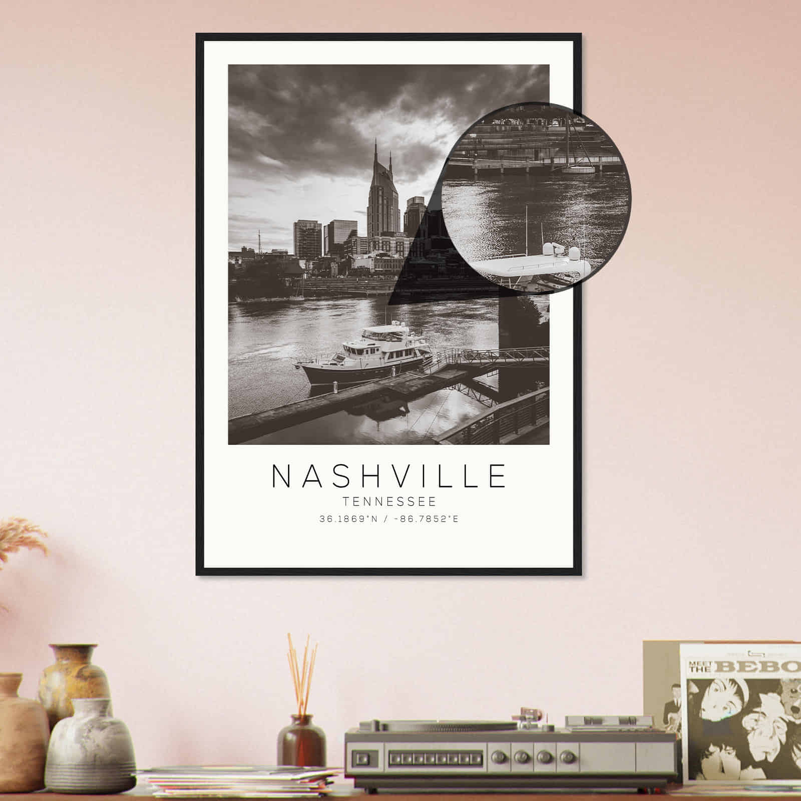 Deerfield Kansas Map Poster, Modern Home Decor Wall Art Print (Copy)