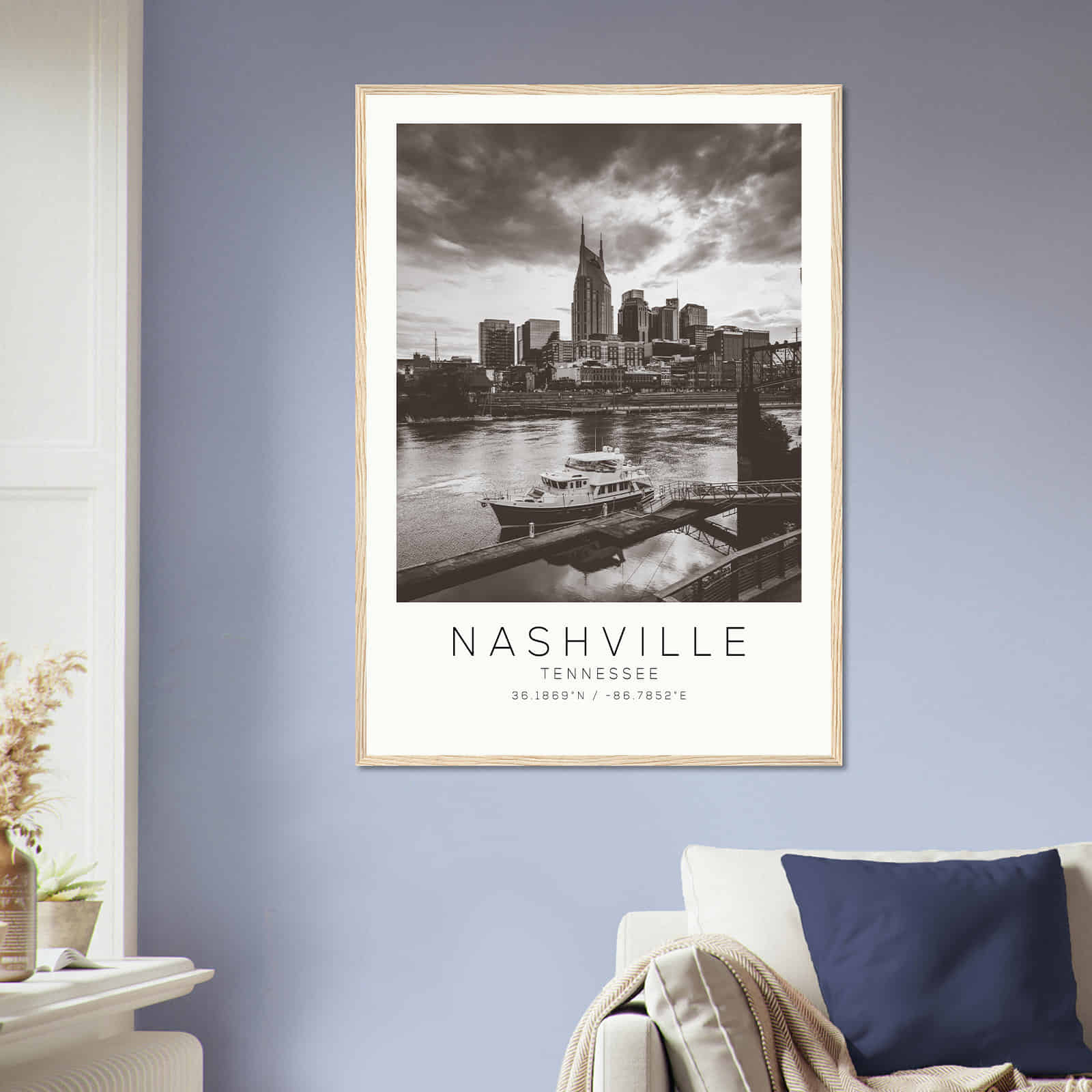 Deerfield Kansas Map Poster, Modern Home Decor Wall Art Print (Copy)