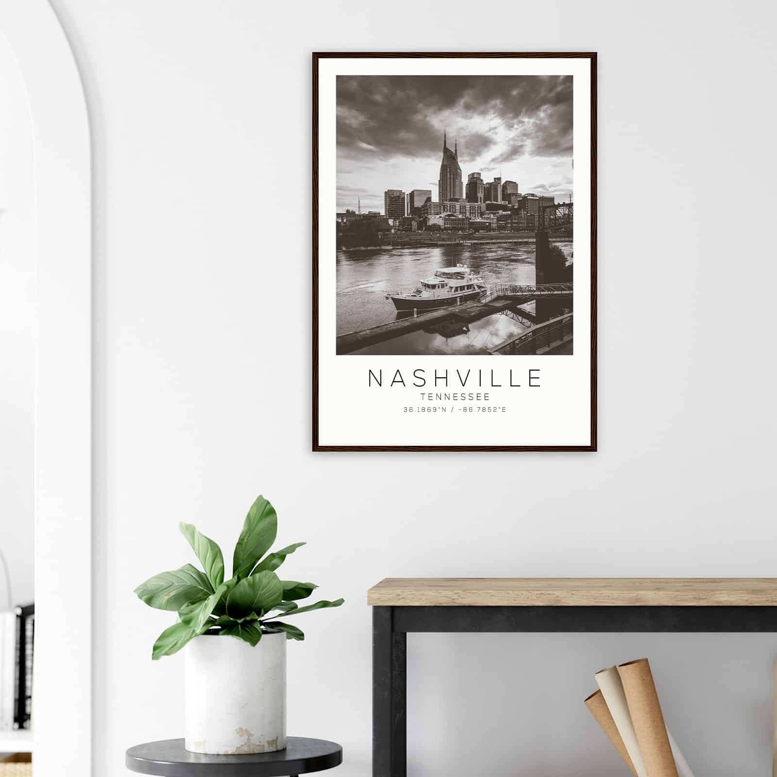 Deerfield Kansas Map Poster, Modern Home Decor Wall Art Print (Copy)