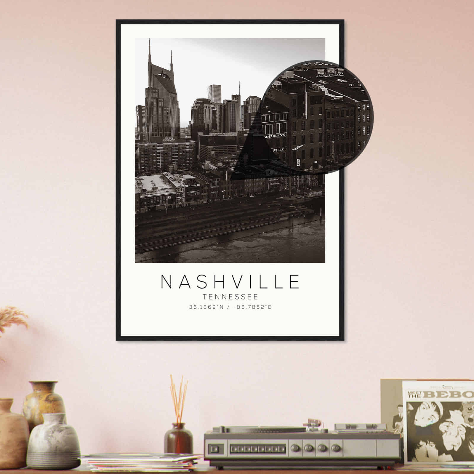 Deerfield Kansas Map Poster, Modern Home Decor Wall Art Print (Copy)