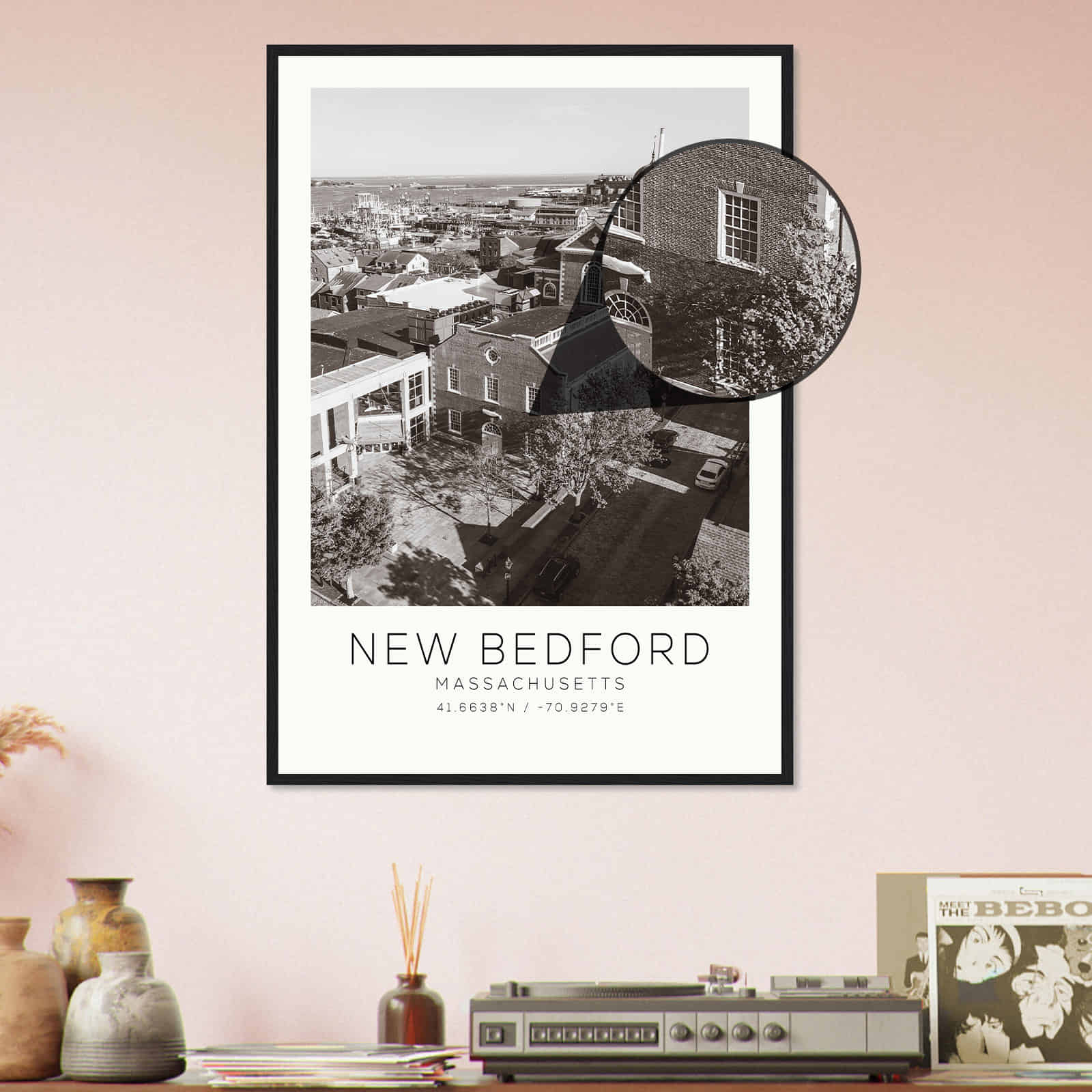 Deerfield Kansas Map Poster, Modern Home Decor Wall Art Print (Copy)