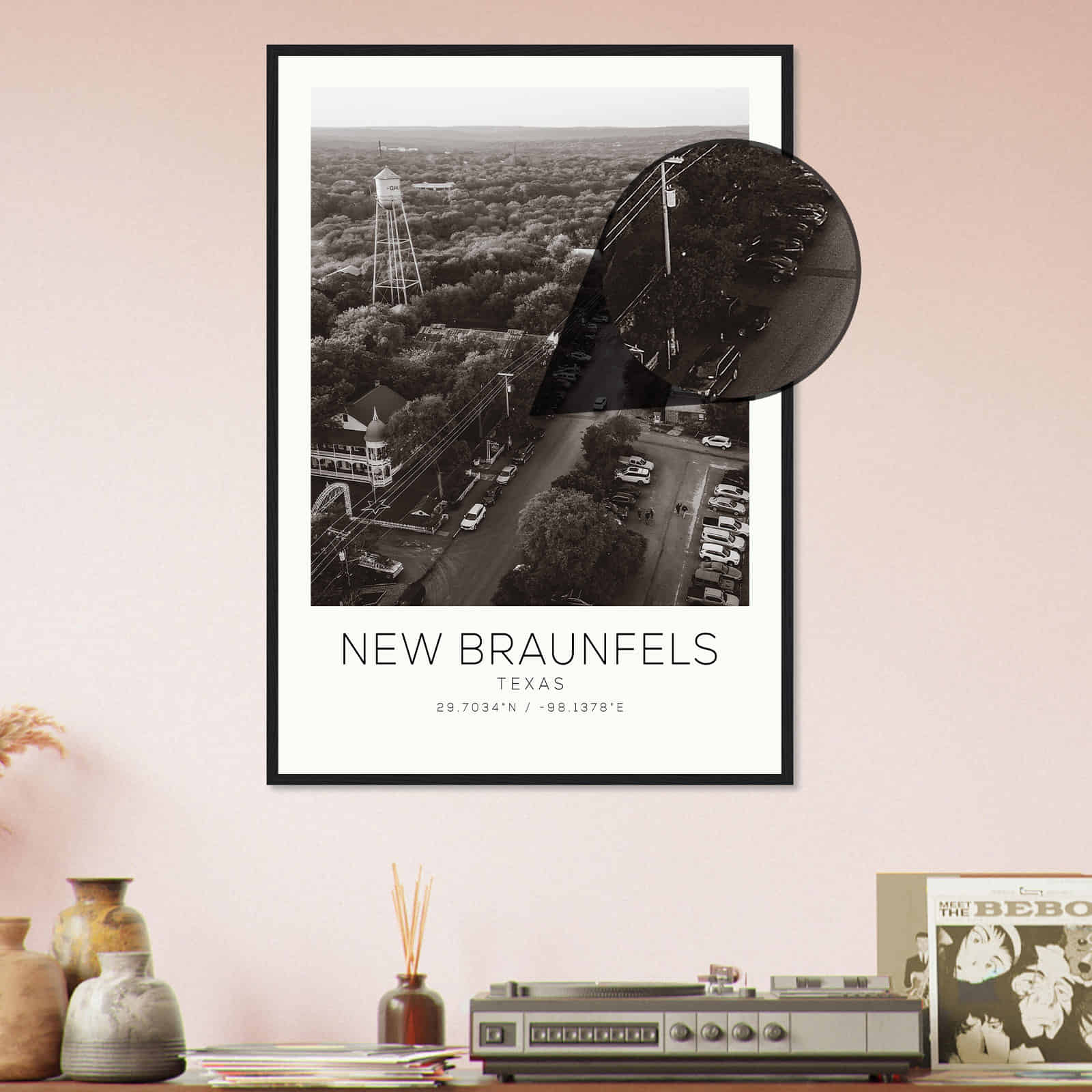 Deerfield Kansas Map Poster, Modern Home Decor Wall Art Print (Copy)