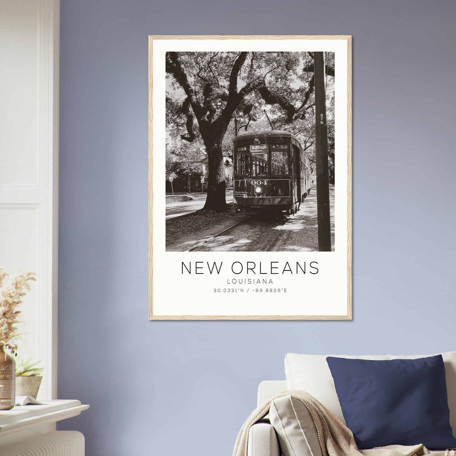 Deerfield Kansas Map Poster, Modern Home Decor Wall Art Print (Copy)