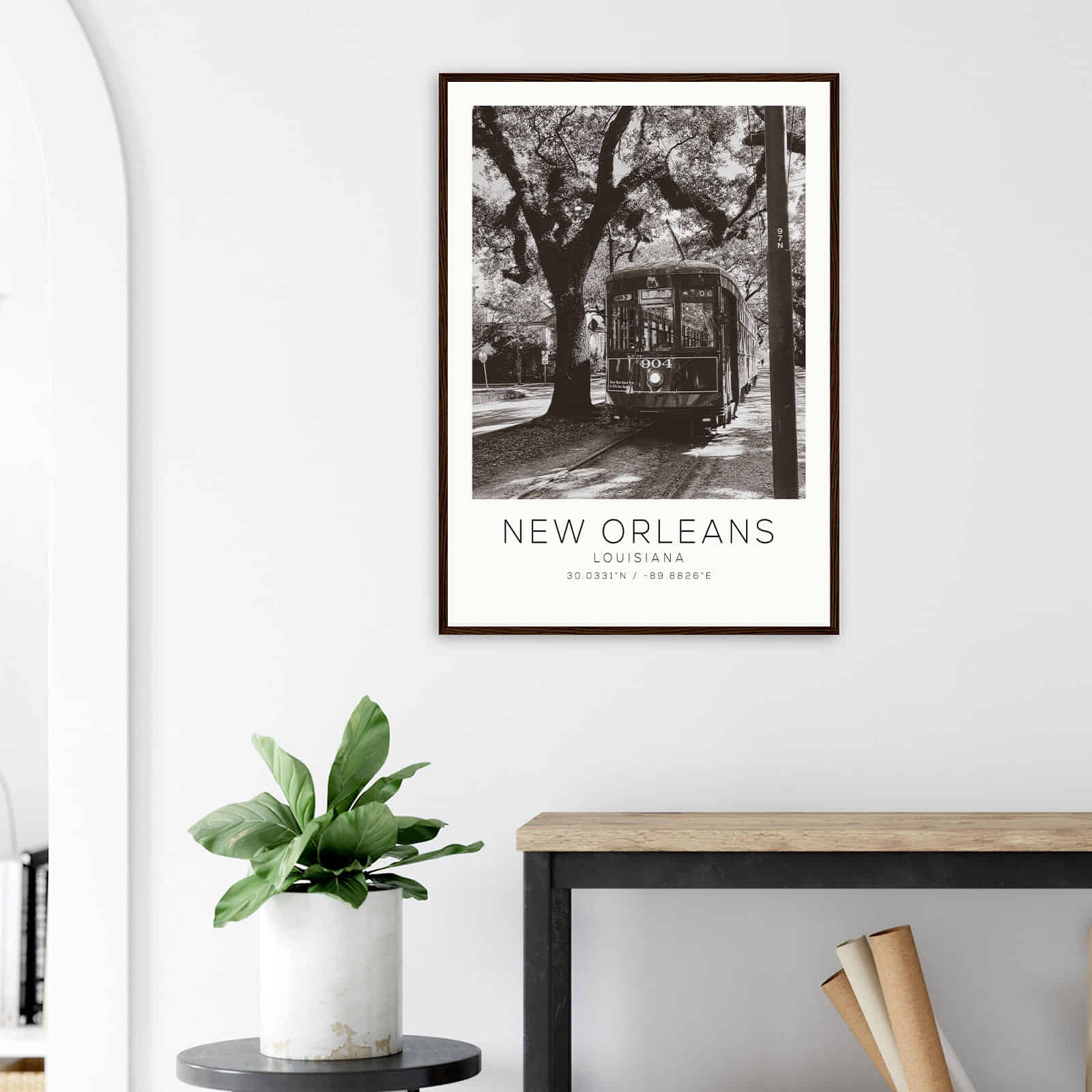 Deerfield Kansas Map Poster, Modern Home Decor Wall Art Print (Copy)