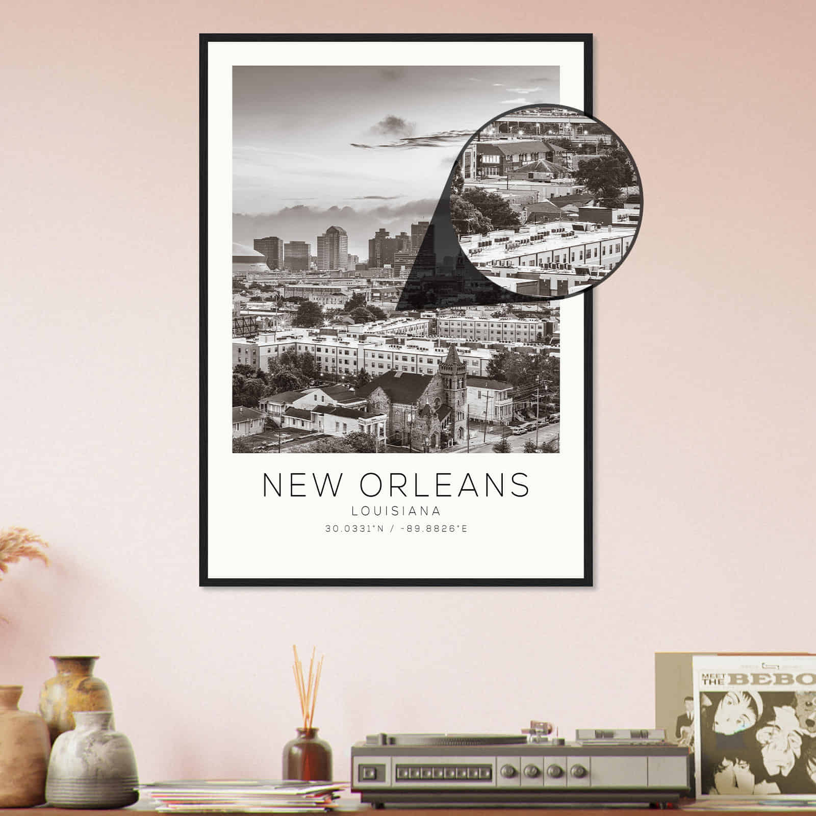 Deerfield Kansas Map Poster, Modern Home Decor Wall Art Print (Copy)