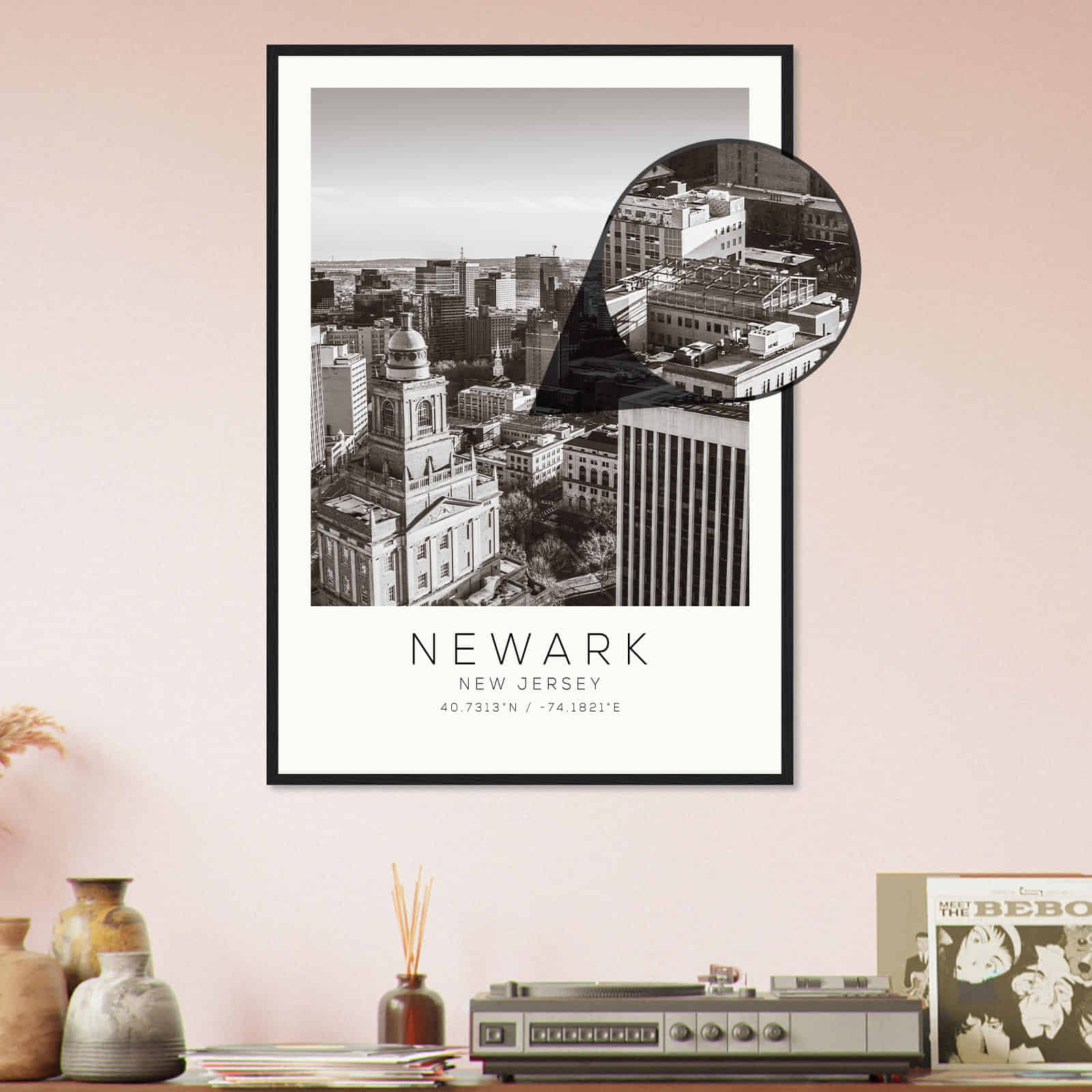 Deerfield Kansas Map Poster, Modern Home Decor Wall Art Print (Copy)