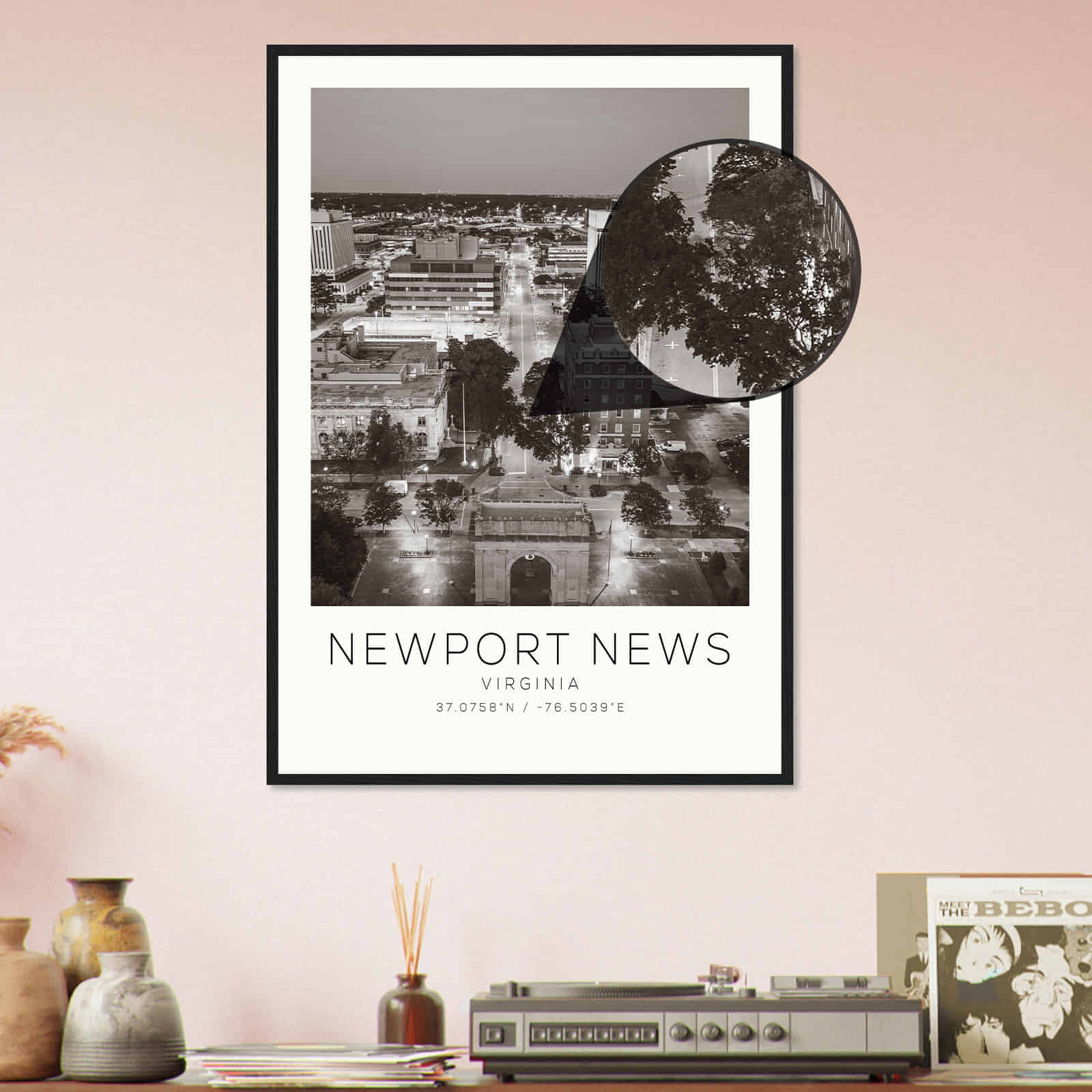 Deerfield Kansas Map Poster, Modern Home Decor Wall Art Print (Copy)