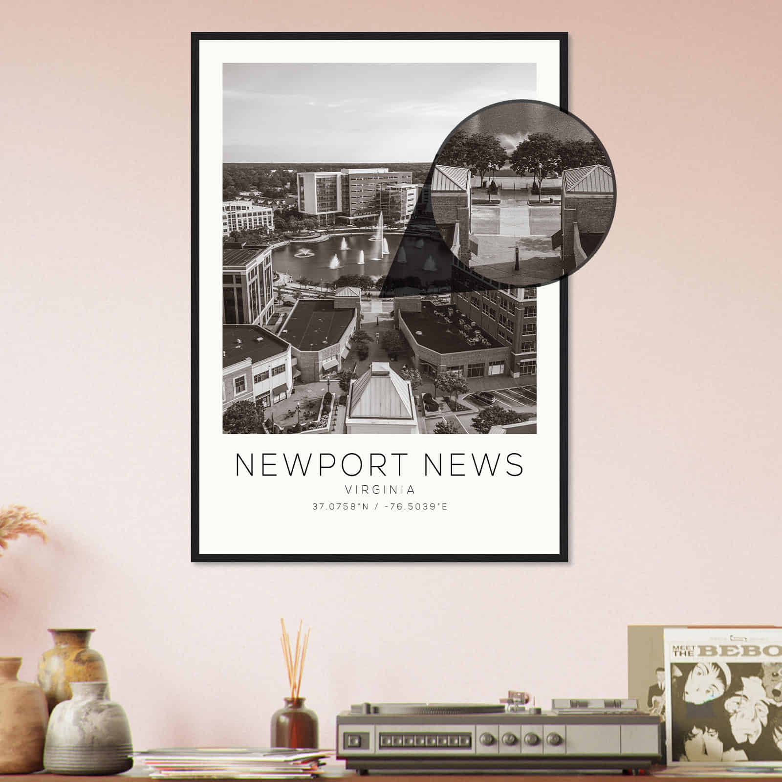 Deerfield Kansas Map Poster, Modern Home Decor Wall Art Print (Copy)