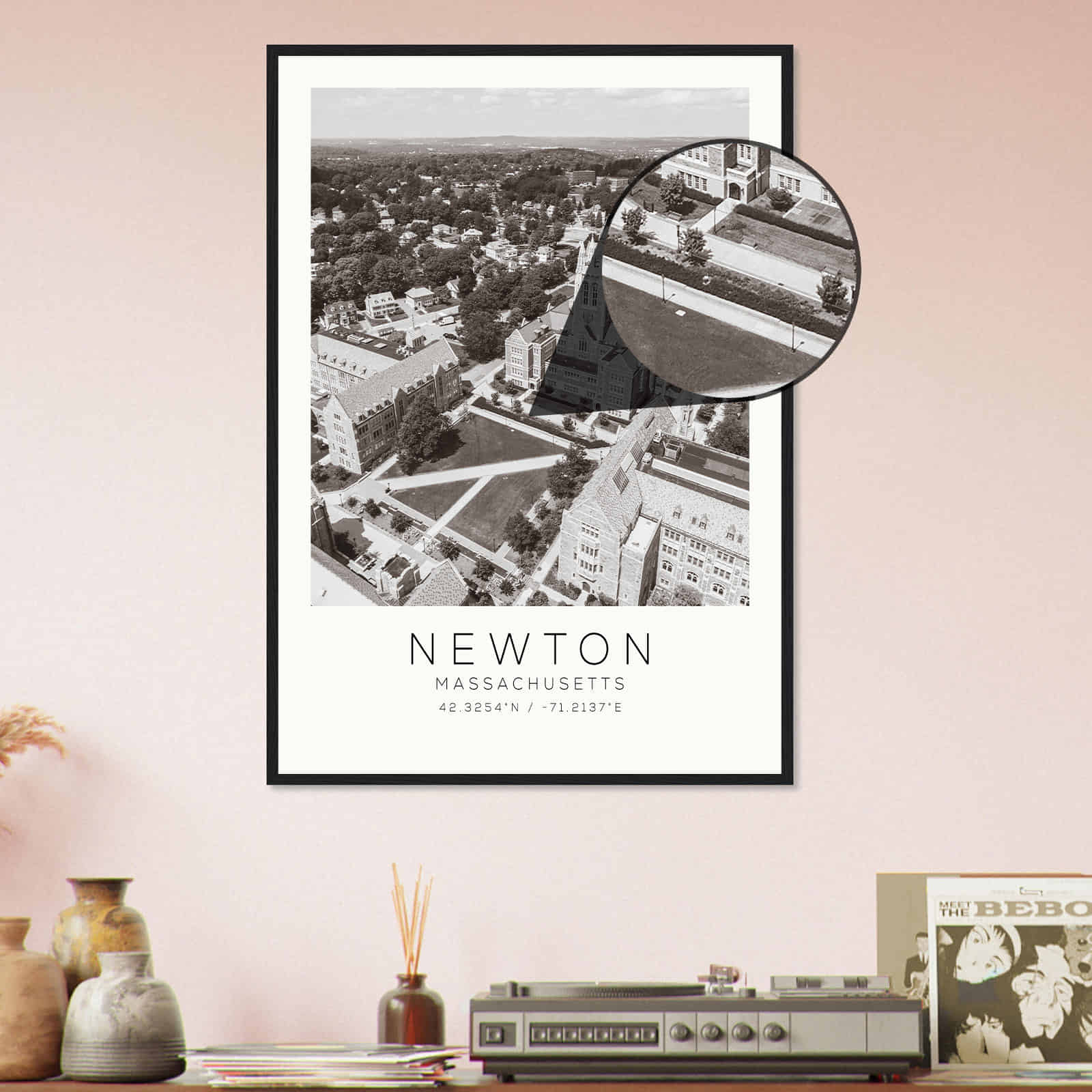 Deerfield Kansas Map Poster, Modern Home Decor Wall Art Print (Copy)