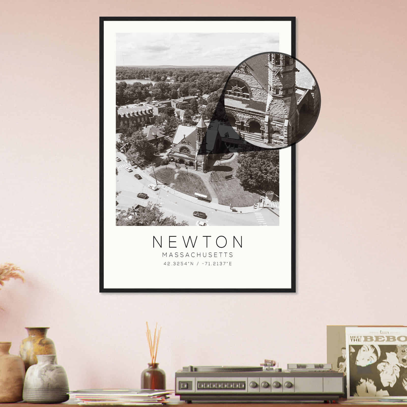 Deerfield Kansas Map Poster, Modern Home Decor Wall Art Print (Copy)