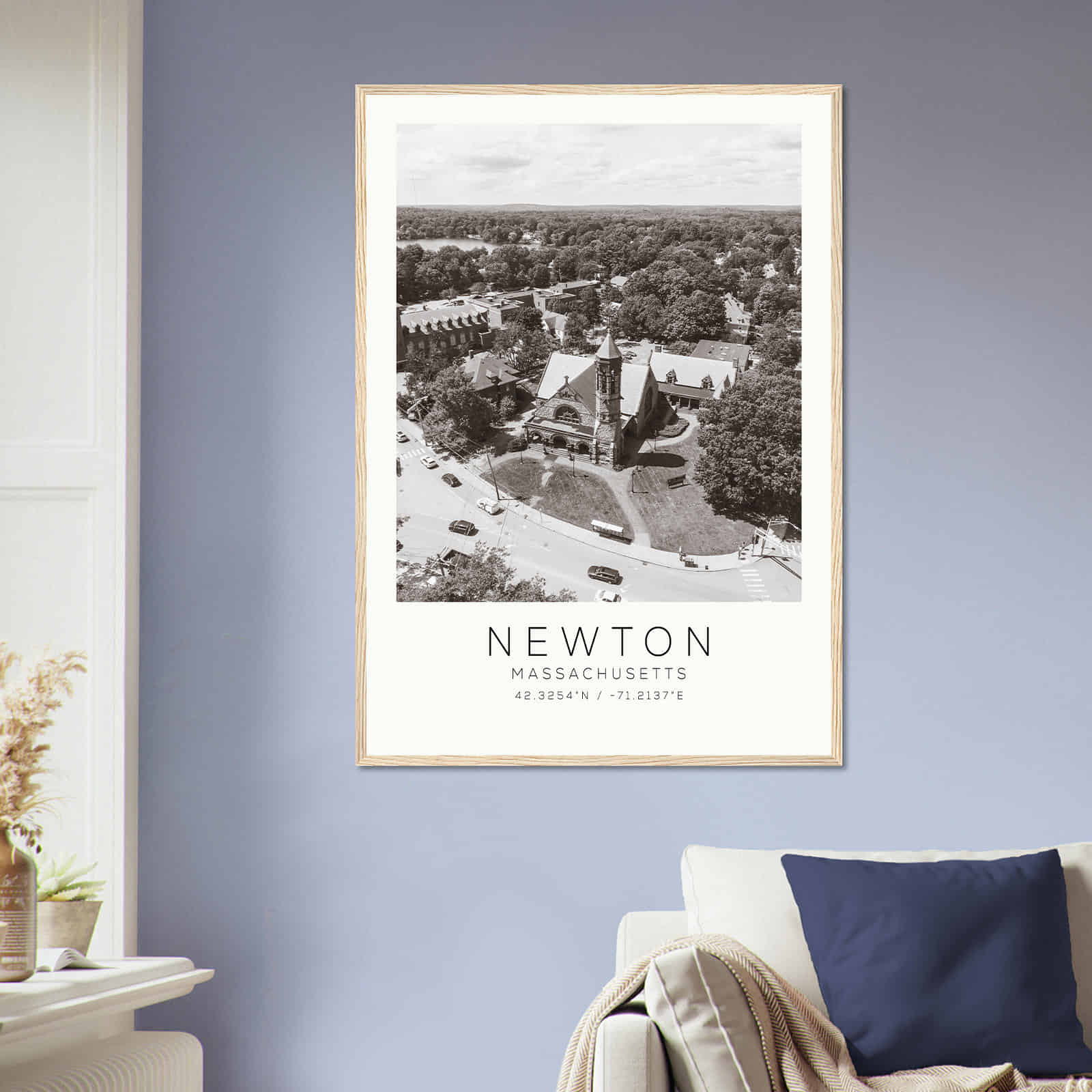 Deerfield Kansas Map Poster, Modern Home Decor Wall Art Print (Copy)