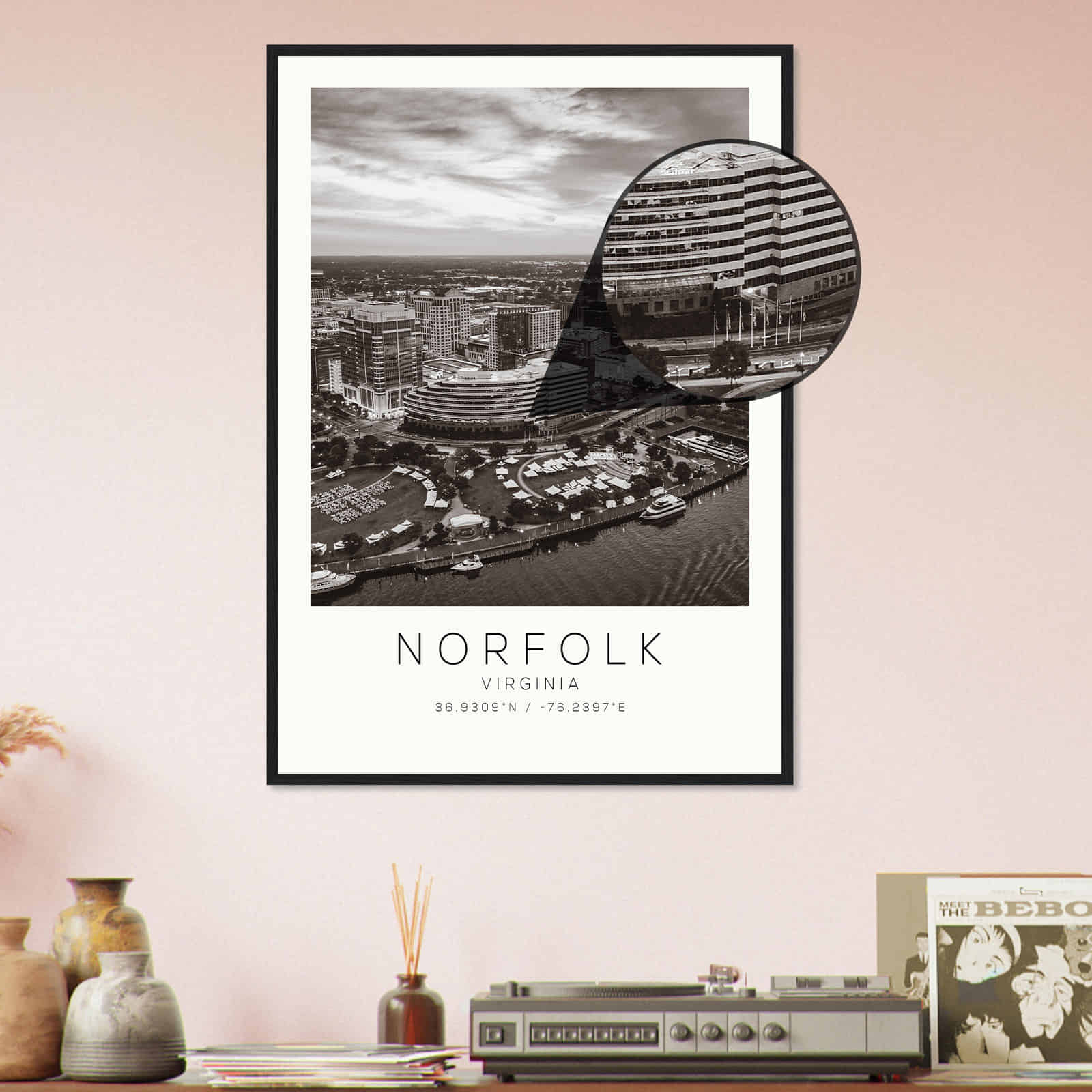 Deerfield Kansas Map Poster, Modern Home Decor Wall Art Print (Copy)