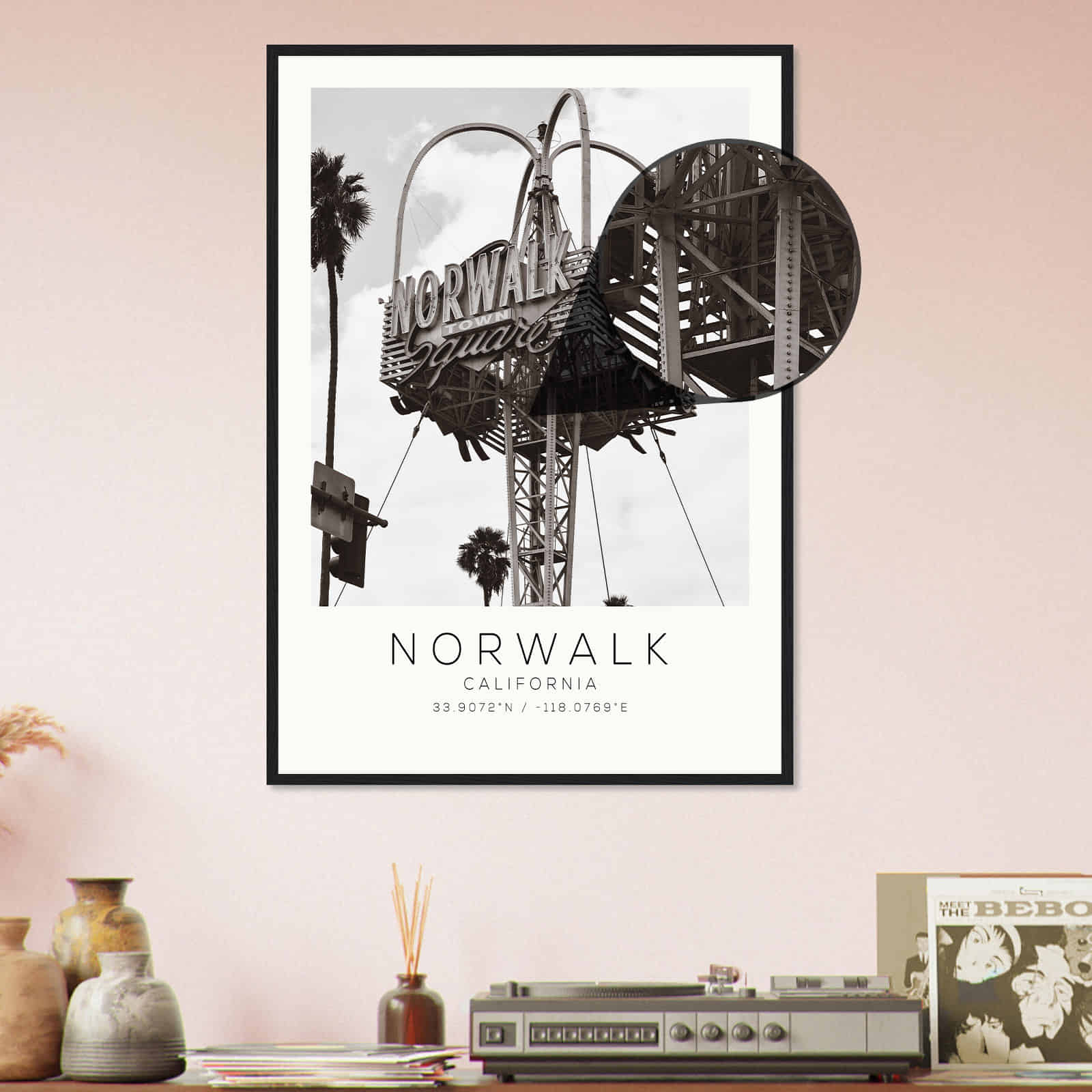 Deerfield Kansas Map Poster, Modern Home Decor Wall Art Print (Copy)